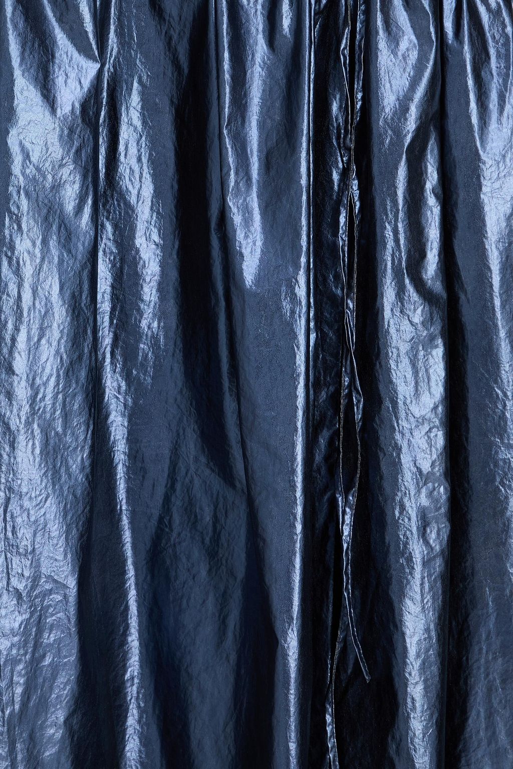 REJINA PYO Anika gathered lamé midi skirt