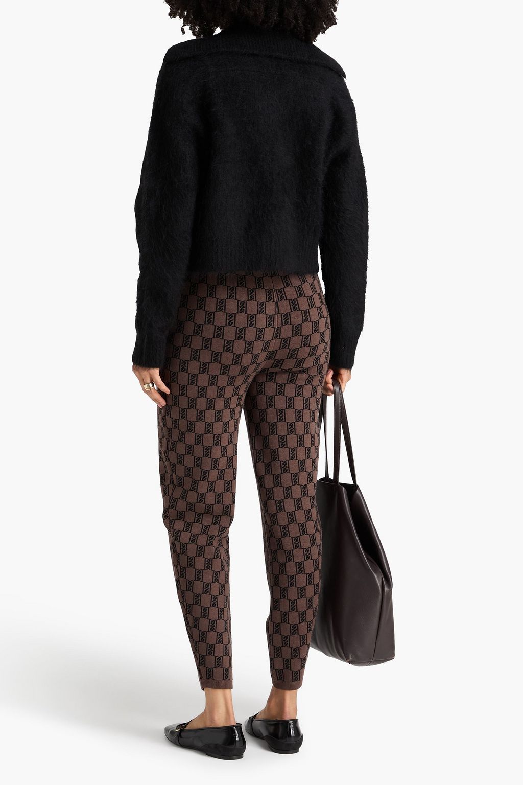 BY MALENE BIRGER Hali jacquard-knit track pants