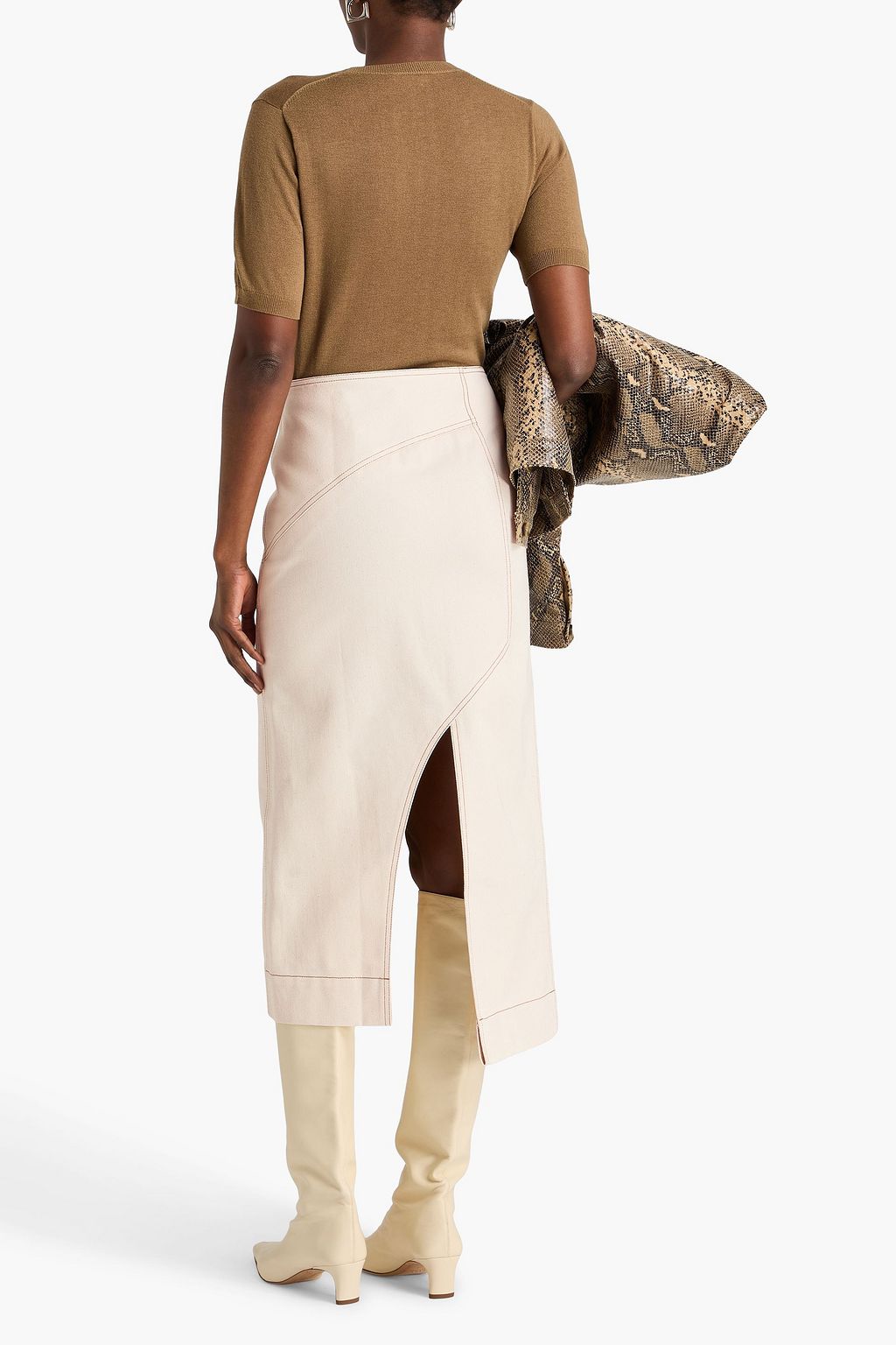 REJINA PYO Astrid denim midi skirt