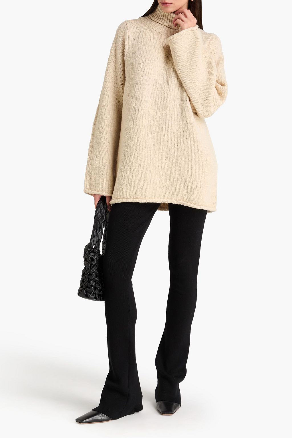 BY MALENE BIRGER Bouclé-knit wool-blend turtleneck sweater