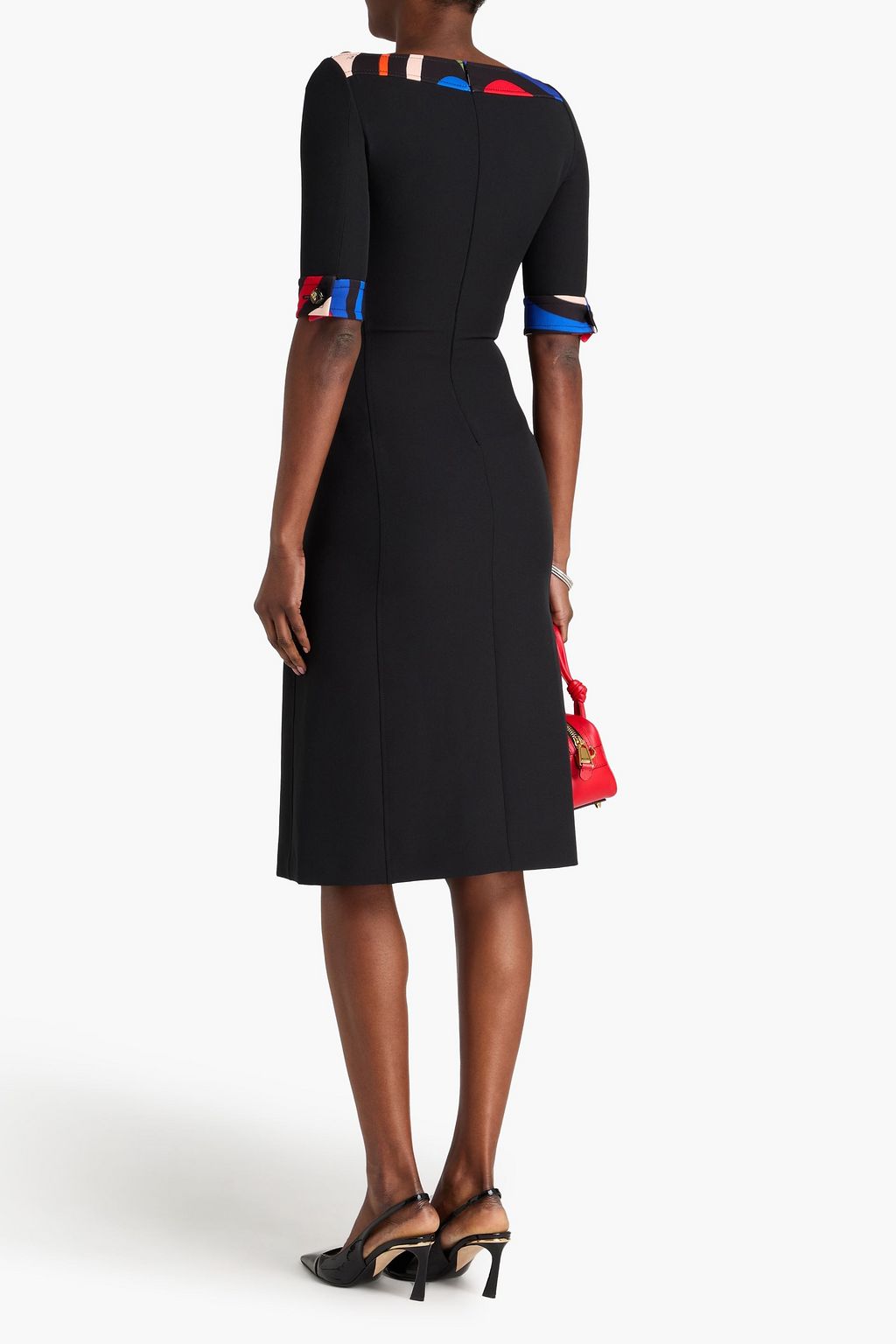 PUCCI فستان من الكريب المطاط مزين بطبعات