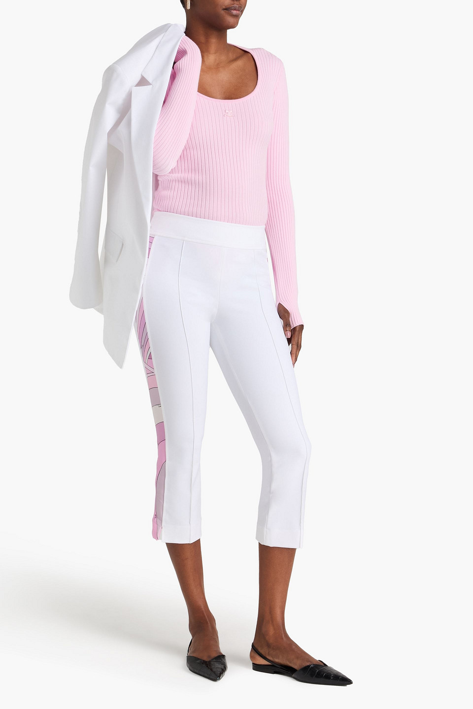  Pucci - Stretch-crepe Capri Pants - White - It 38 