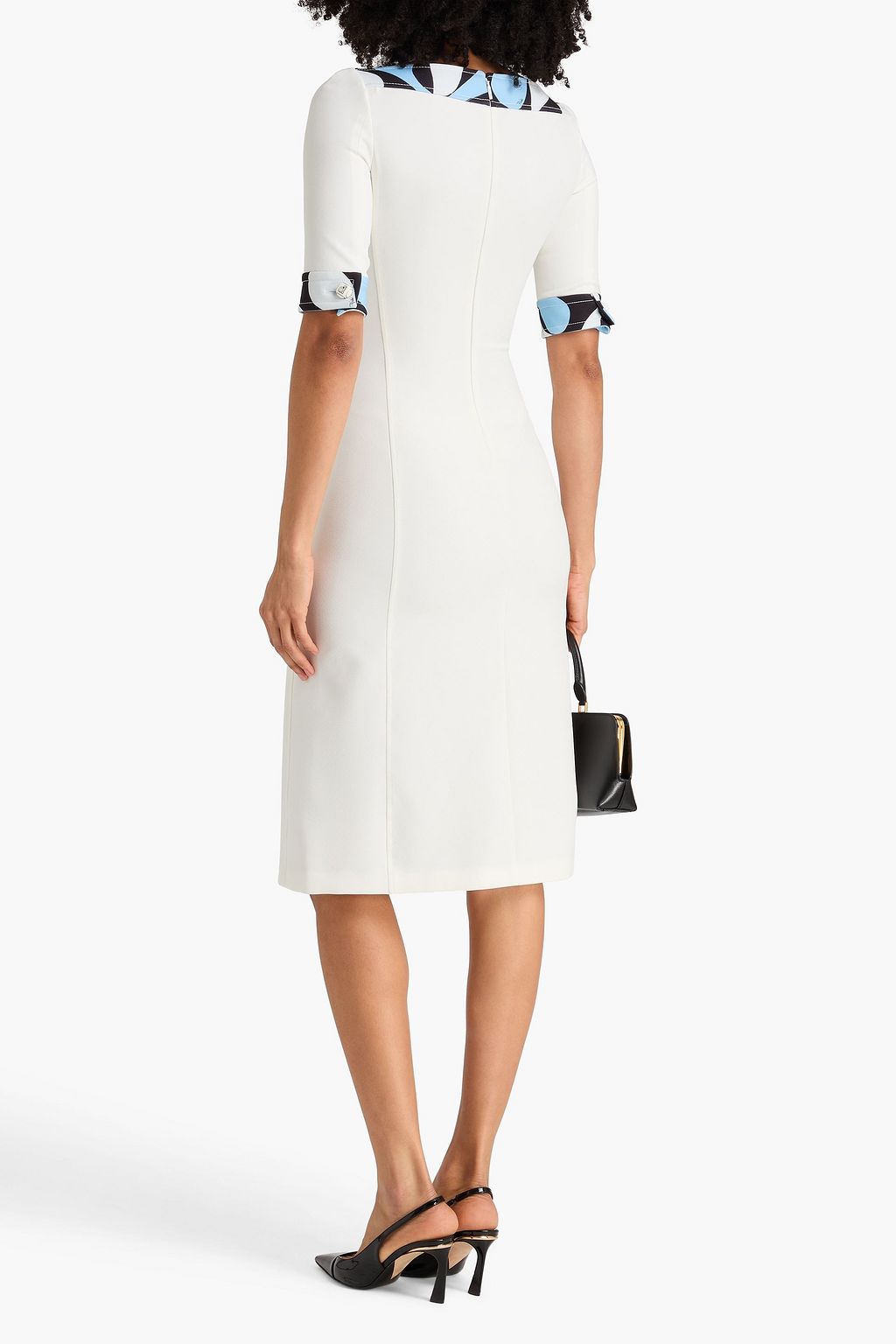 PUCCI فستان من الكريب المطاط مزين بطبعات