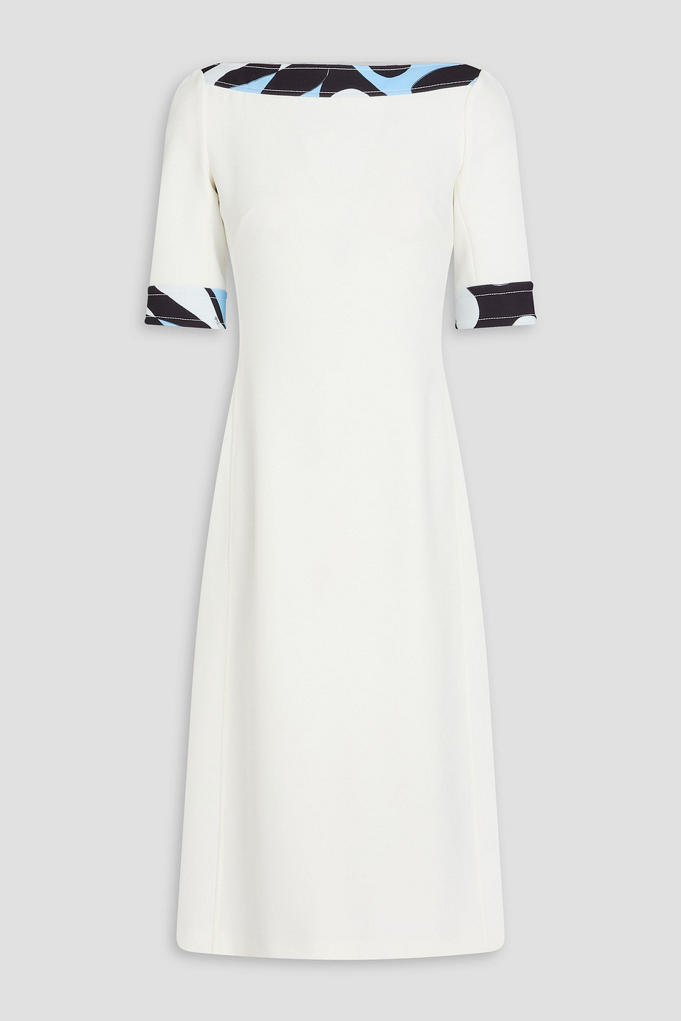 pucci - printed stretch-crepe dress - white - it 40