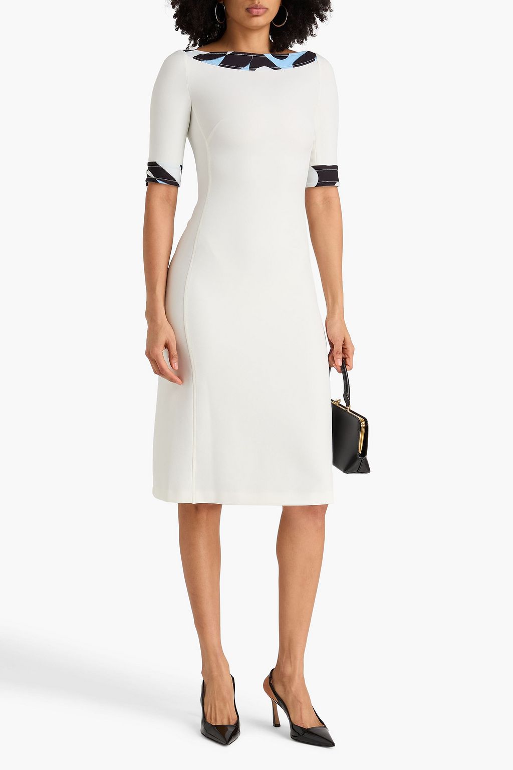 PUCCI فستان من الكريب المطاط مزين بطبعات