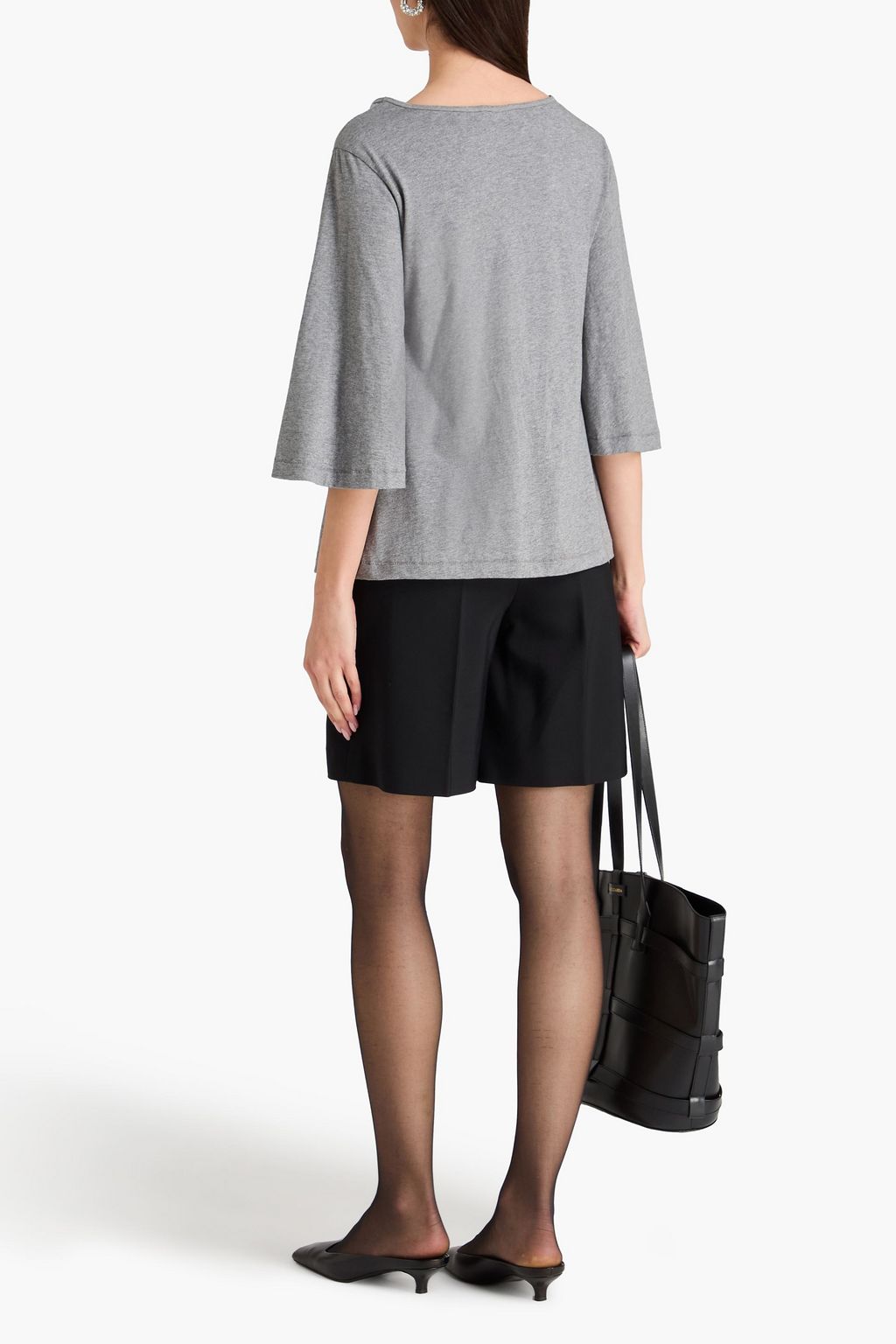 BY MALENE BIRGER Draped cotton-jersey top