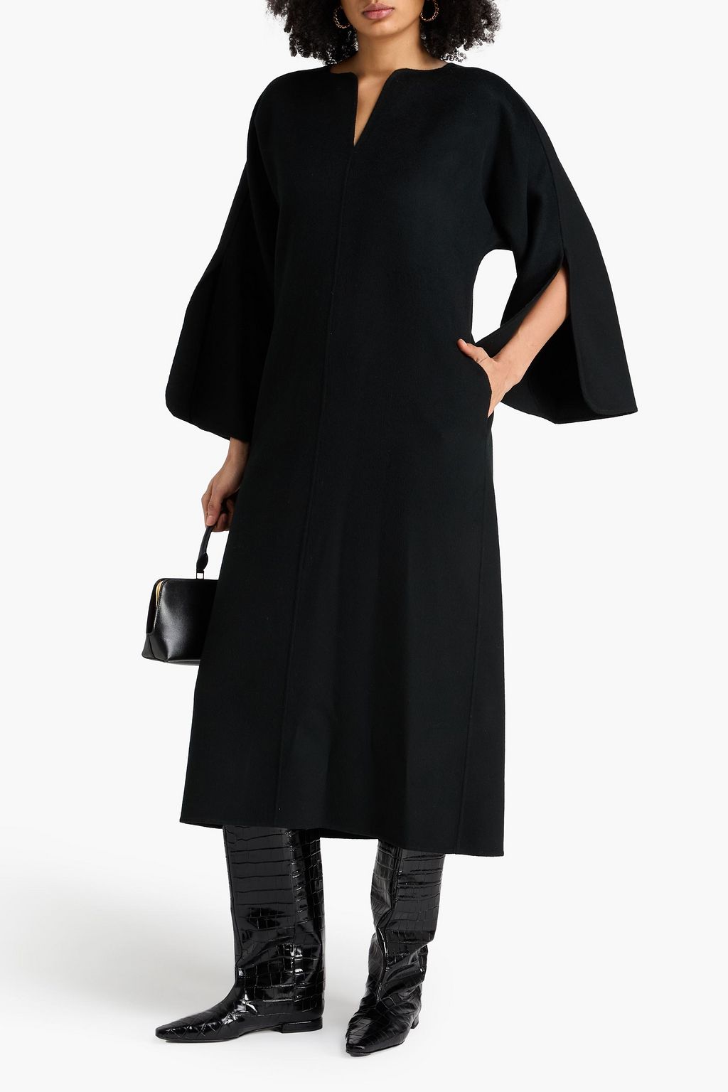 BY MALENE BIRGER فستان متوسط الطول "كايس" من صوف لبّاد