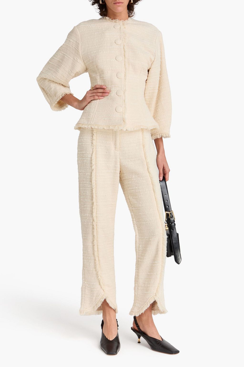 BY MALENE BIRGER جاكيت "فاسكايا" من التويد ومزيج من القطن