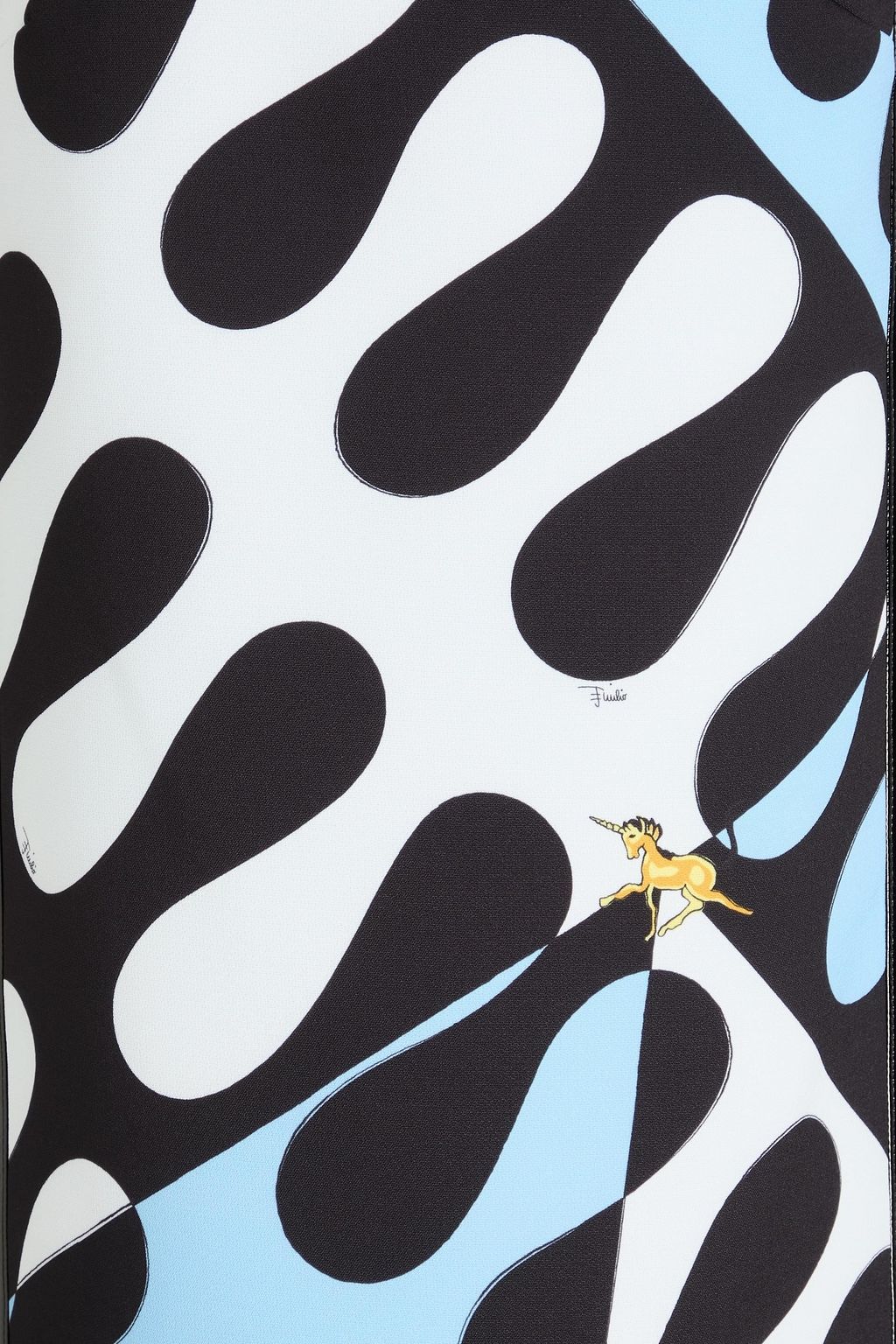 PUCCI فستان قصير من الكريب مزين بطبعات