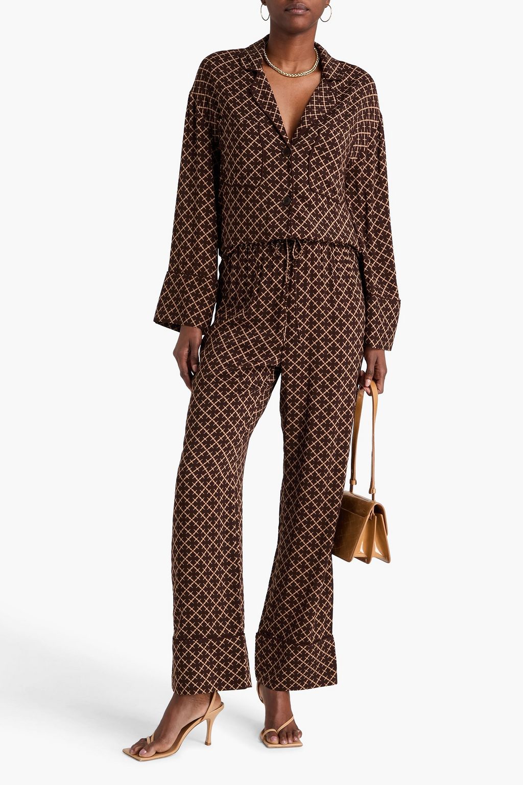 BY MALENE BIRGER Printed mousseline wide-leg pants
