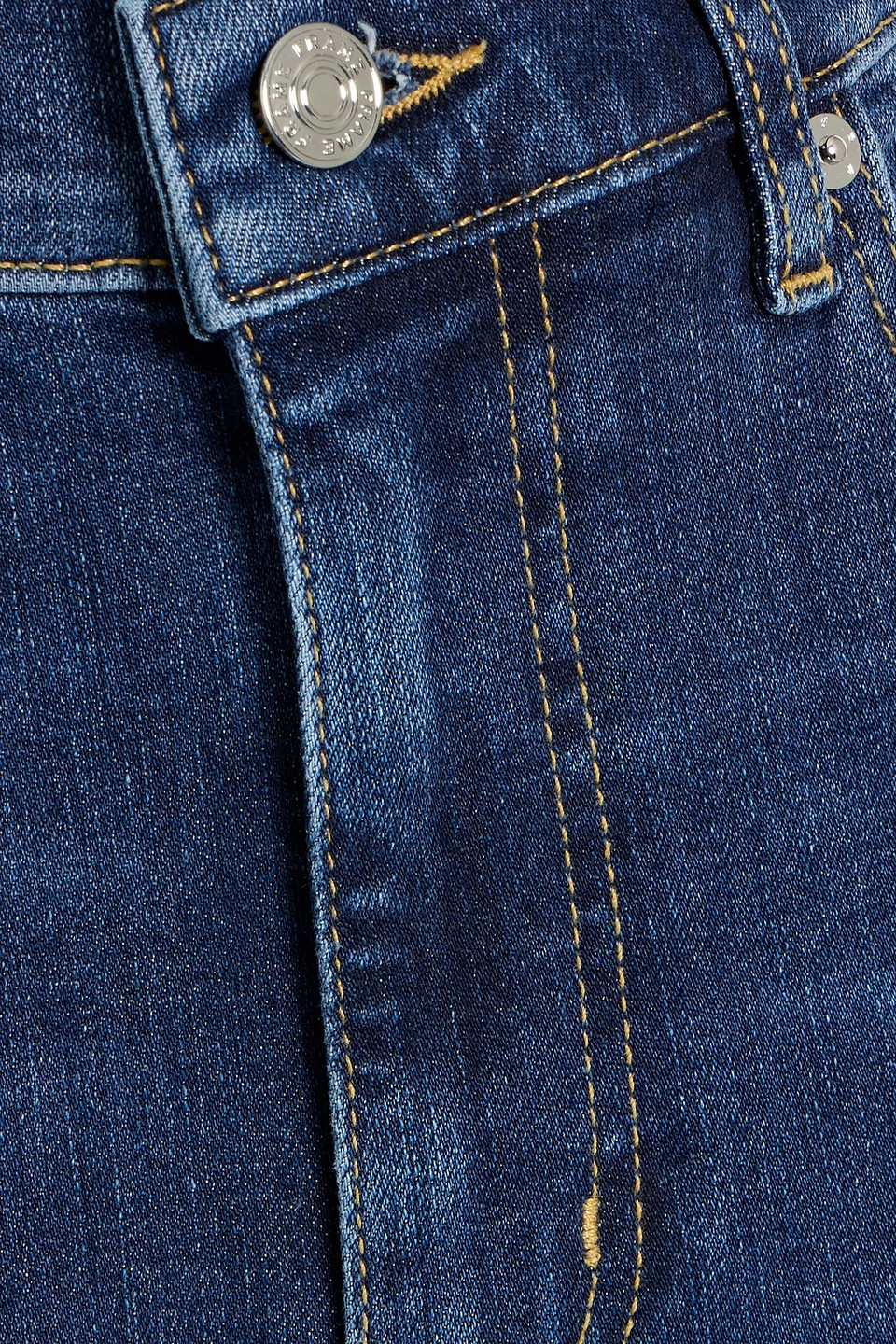 Frame Le Sleek Straight High-rise Straight-leg Jeans In Blue