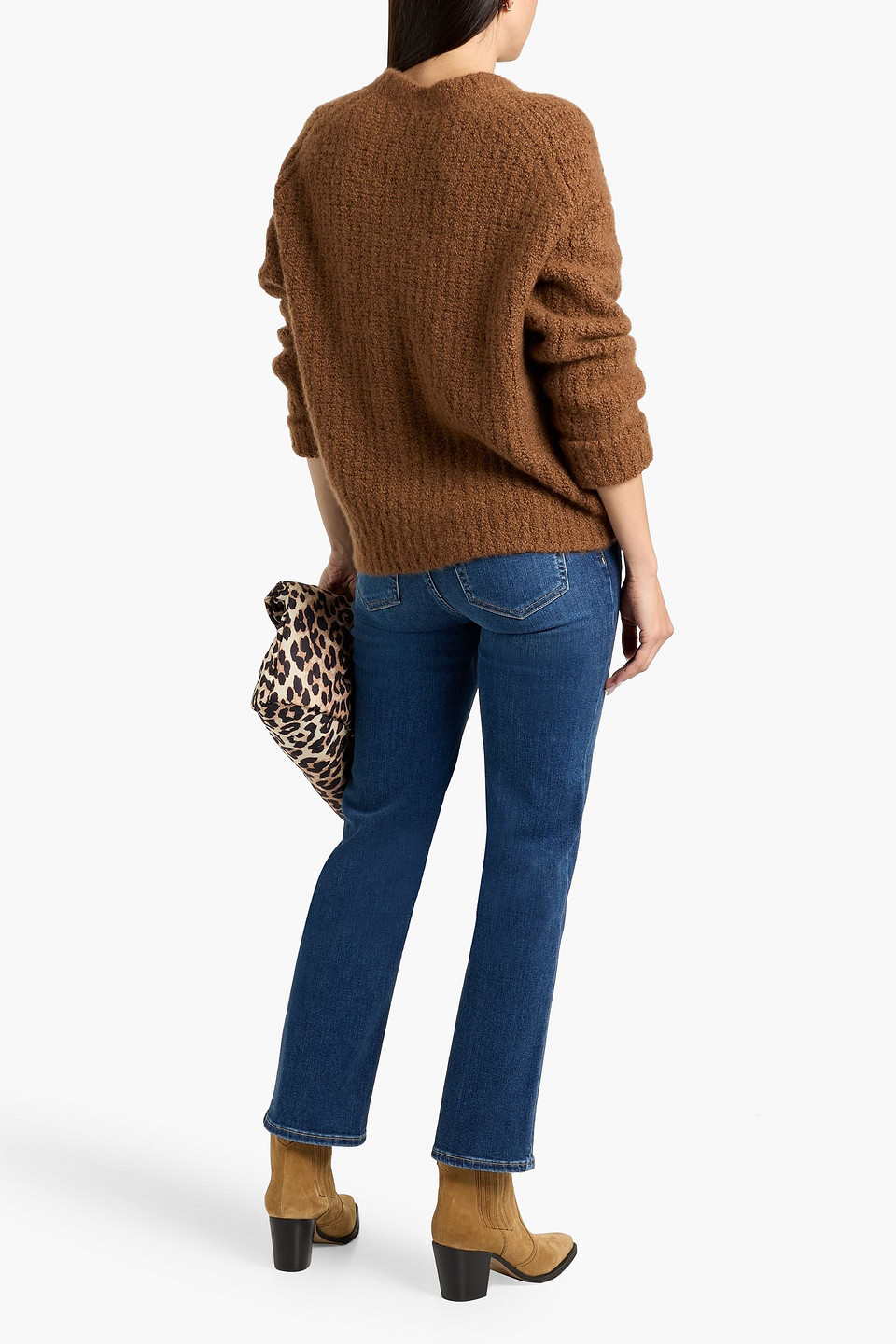 Frame Le Sleek Straight High-rise Straight-leg Jeans In Blue