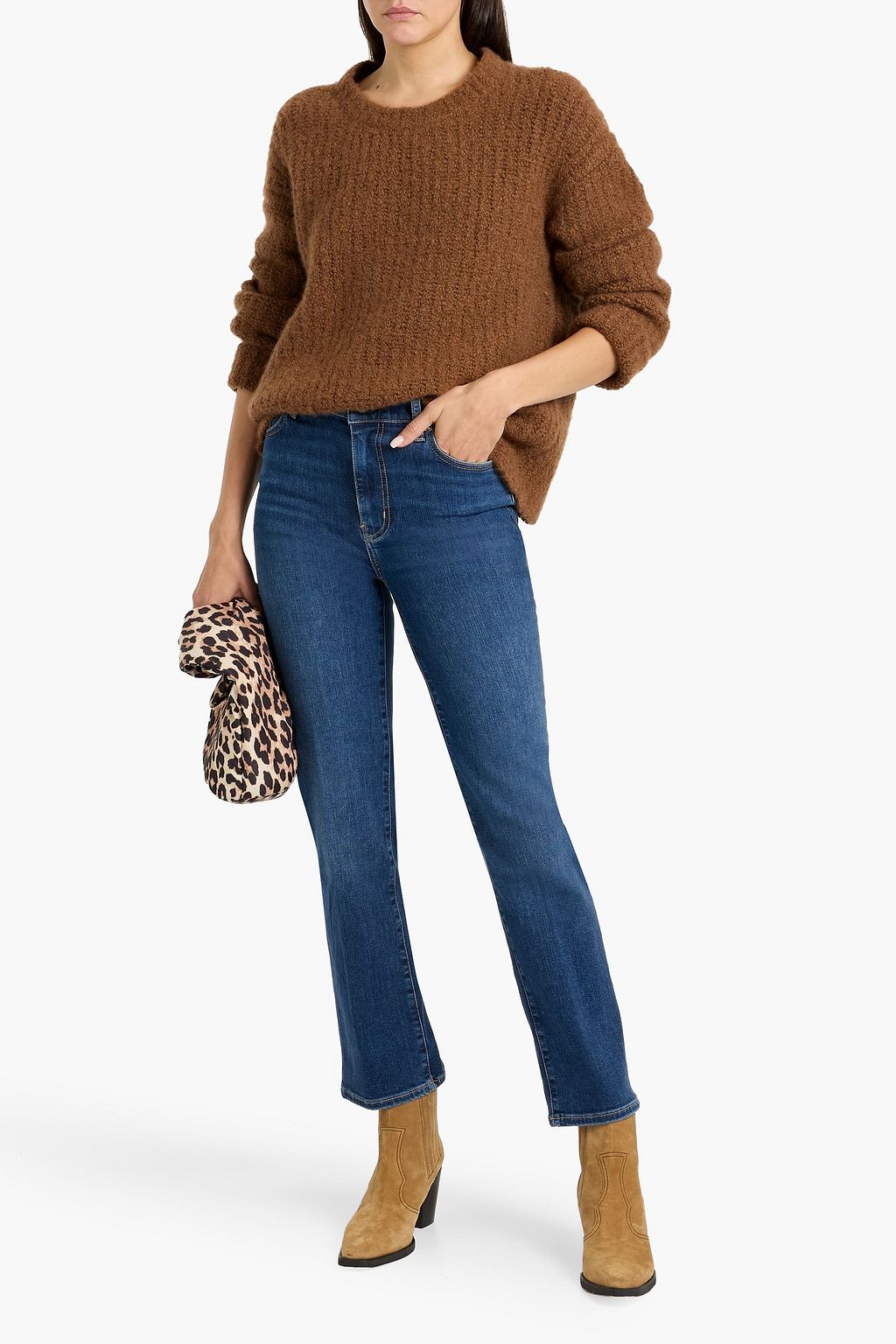 FRAME Le Sleek Straight high-rise straight-leg jeans