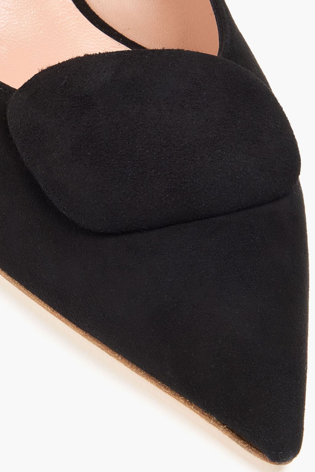 RUPERT SANDERSON Misty embellished leather slingback pumps