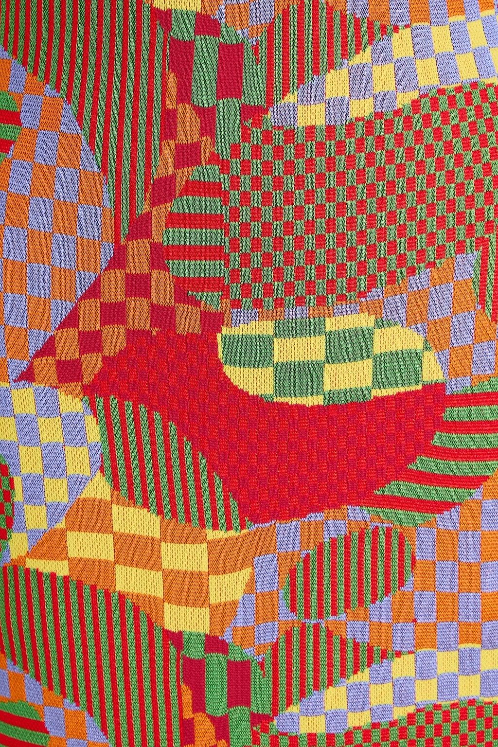 PUCCI Intarsia-knit maxi dress