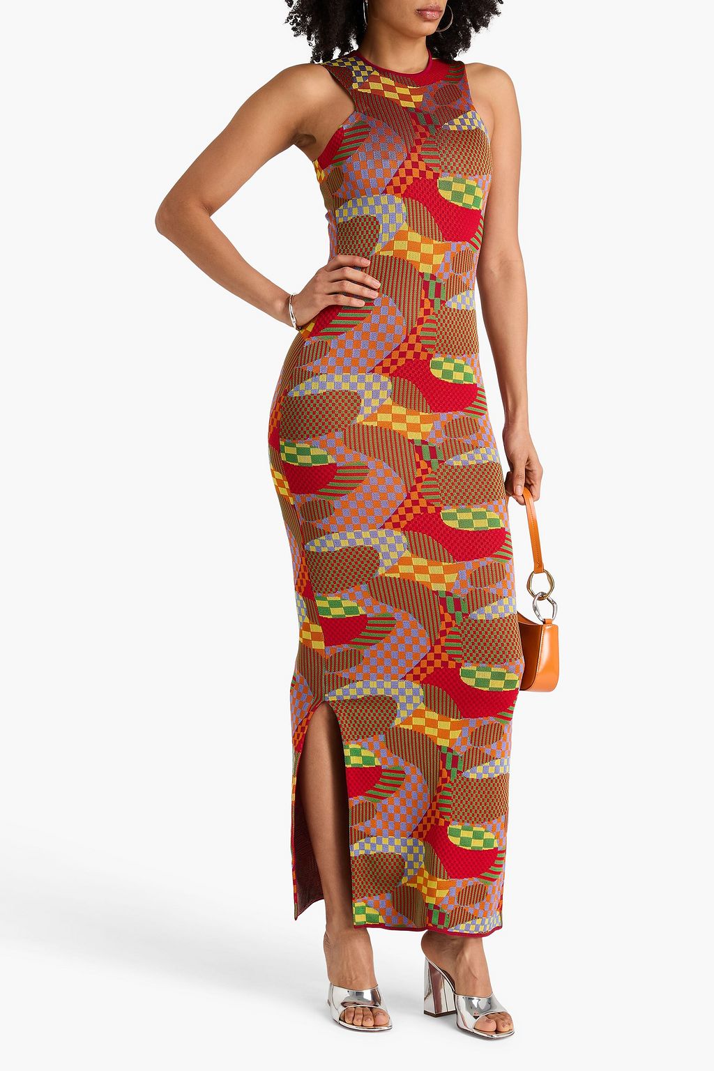 PUCCI Intarsia-knit maxi dress