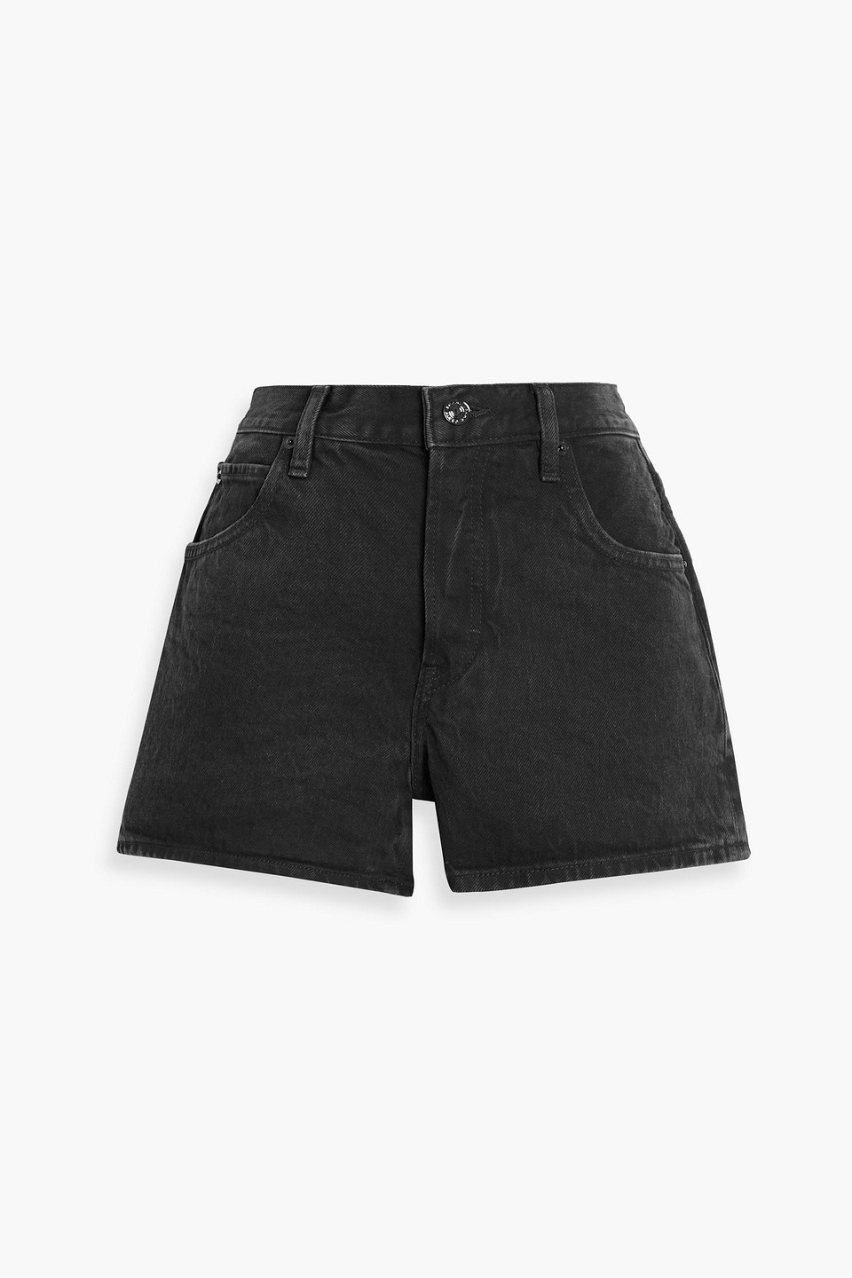 Frame The Hang Denim Shorts In Gray