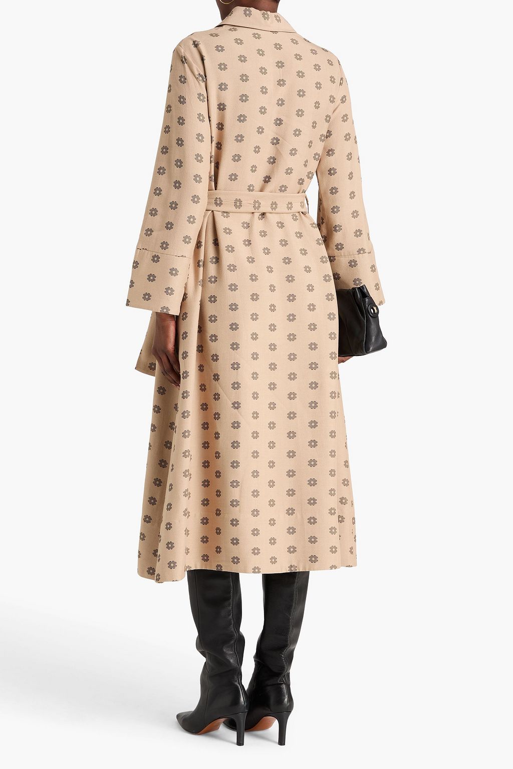 BY MALENE BIRGER فستان متوسط الطول "جيني" على شكل قميص من الجاكار