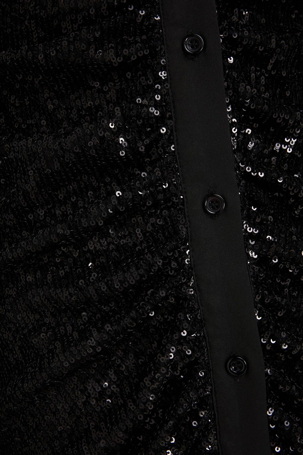 IN THE MOOD FOR LOVE Lina sequined tulle mini shirt dress