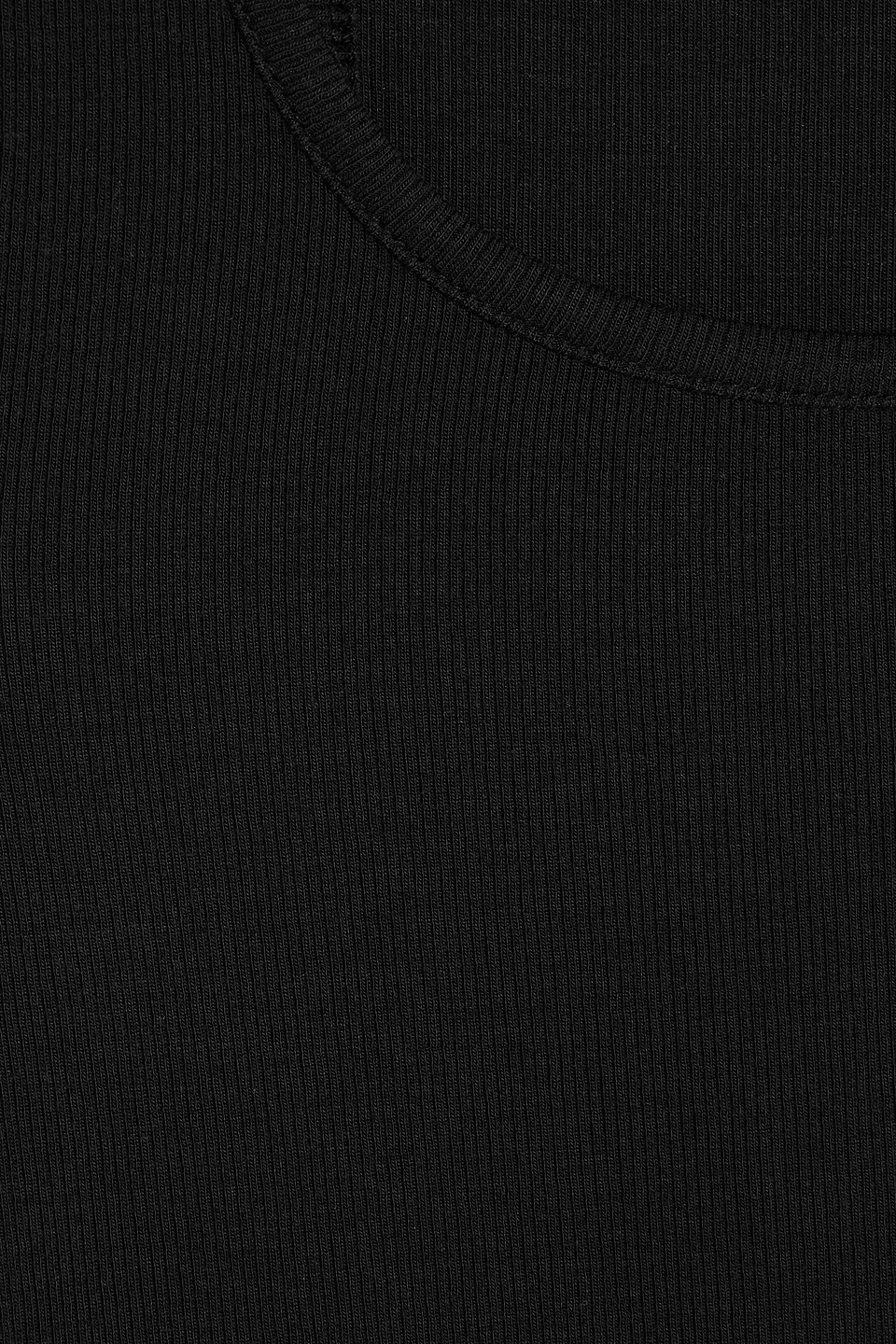 Frame Ribbed Stretch-modal Tank In Black