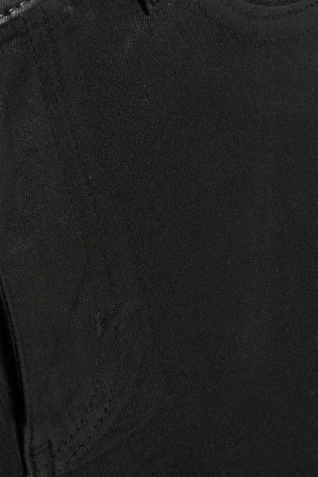 FRAME The Alix coated high-rise skinny jeans