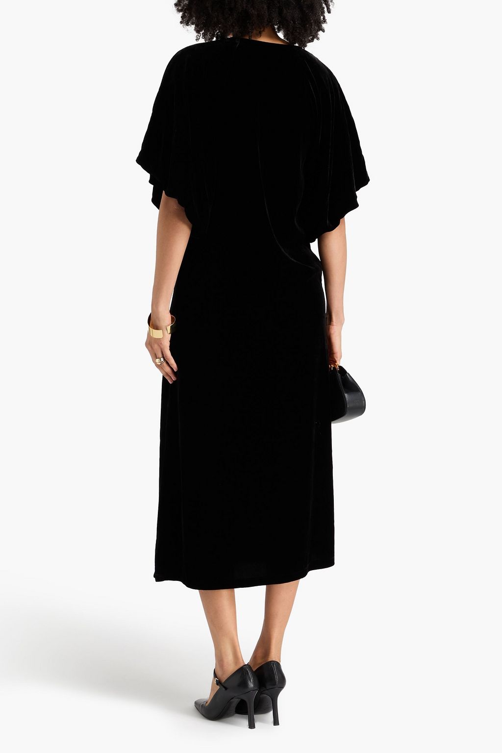 BY MALENE BIRGER فستان متوسط الطول "روزا" من المخمل