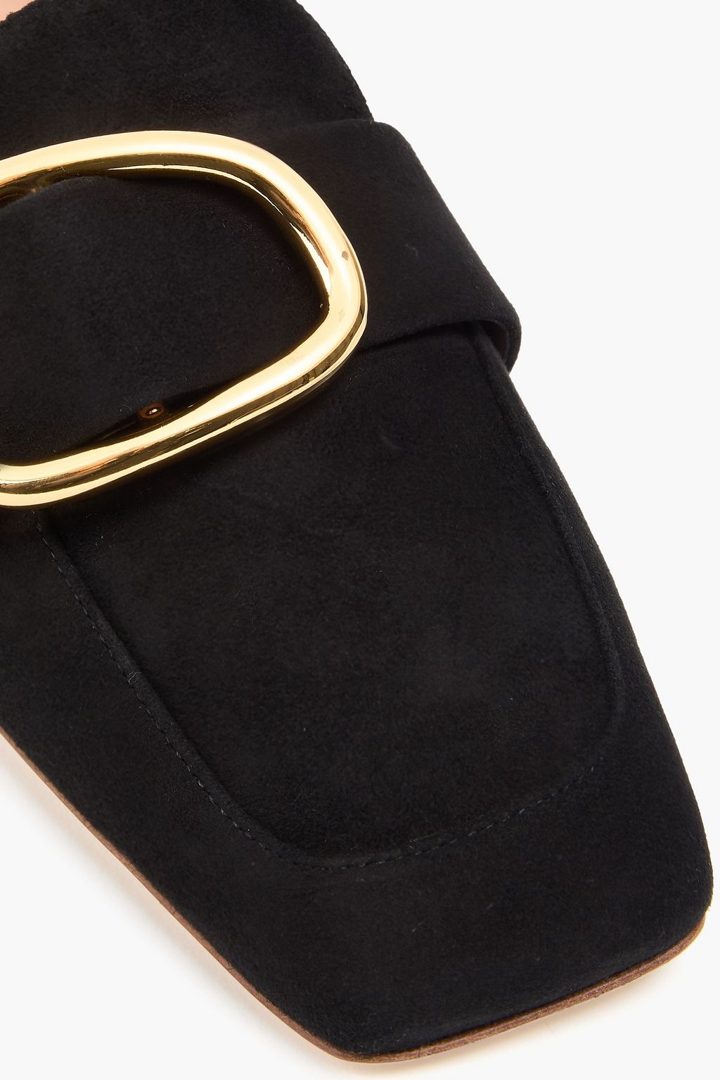 RUPERT SANDERSON Chesla embellished suede loafers