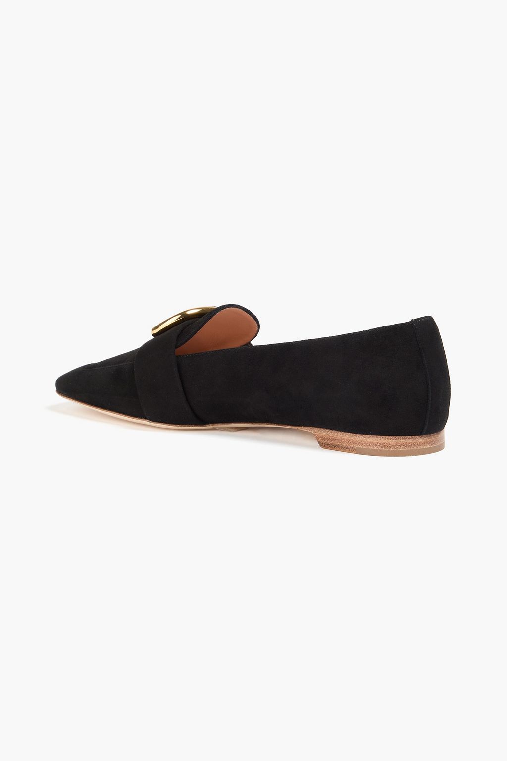 RUPERT SANDERSON Chesla embellished suede loafers