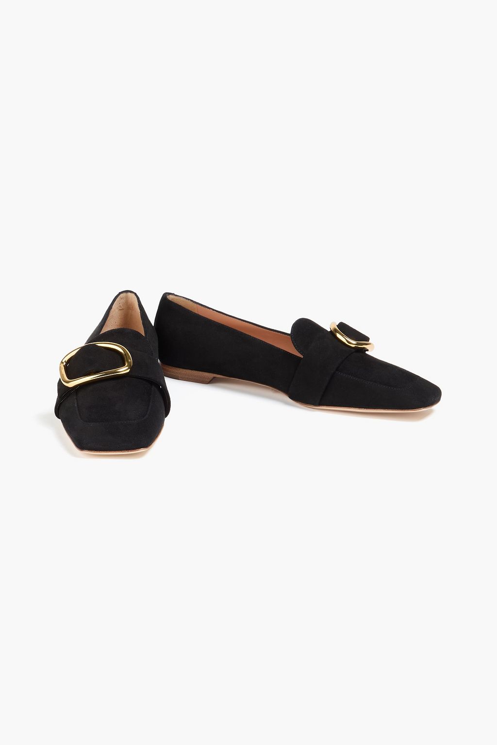 RUPERT SANDERSON Chesla embellished suede loafers