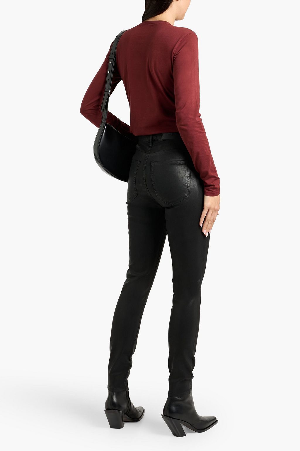 FRAME Cotton-jersey top