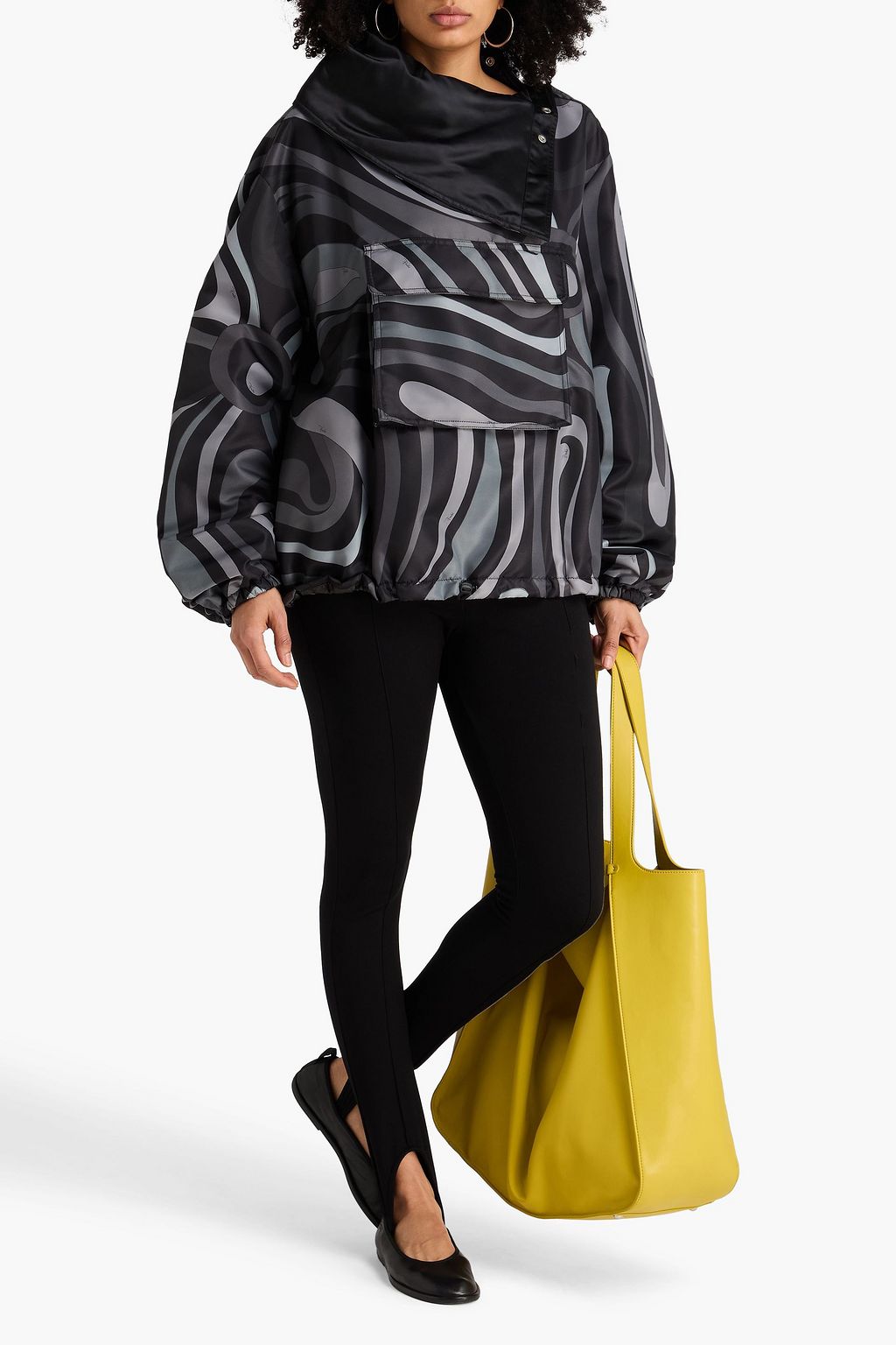 PUCCI シェル オーバーサイズ アノラック プリント入り