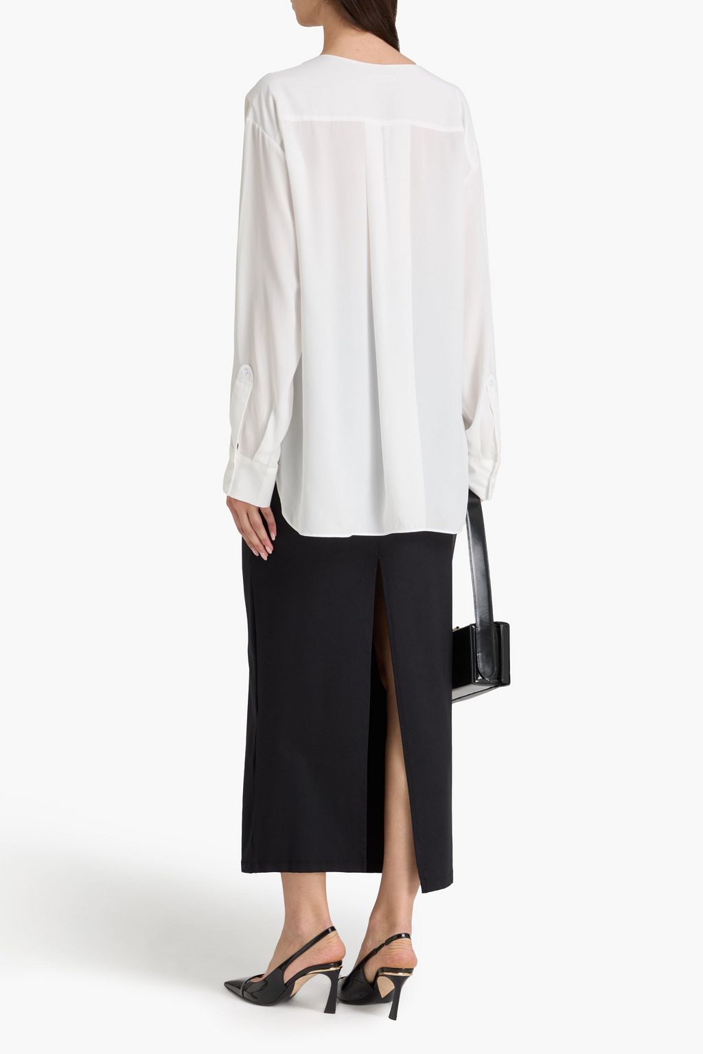 BY MALENE BIRGER Fayette zebra-print satin blouse