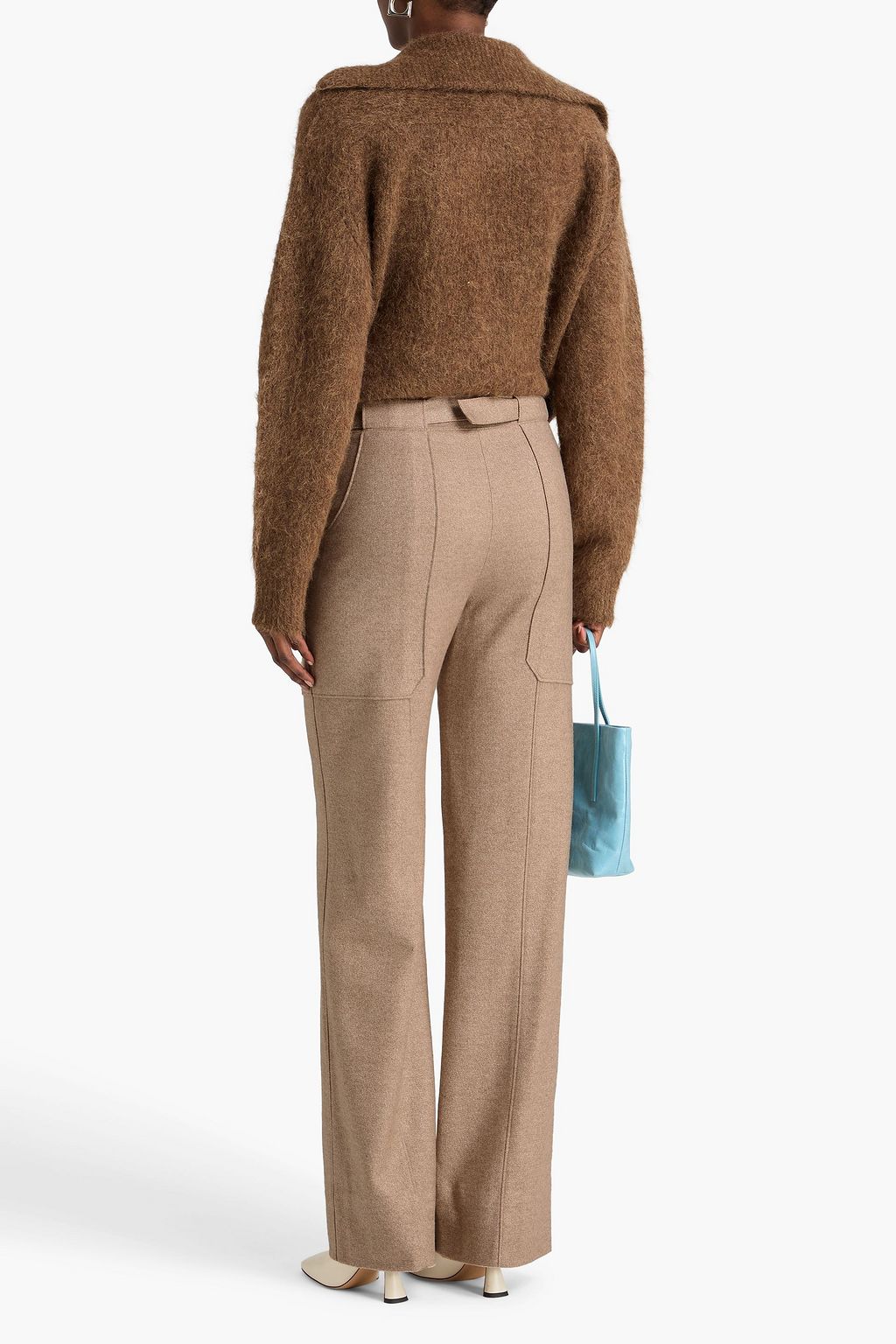 REJINA PYO 울 혼방 트윌 스트레이트 레그 팬츠