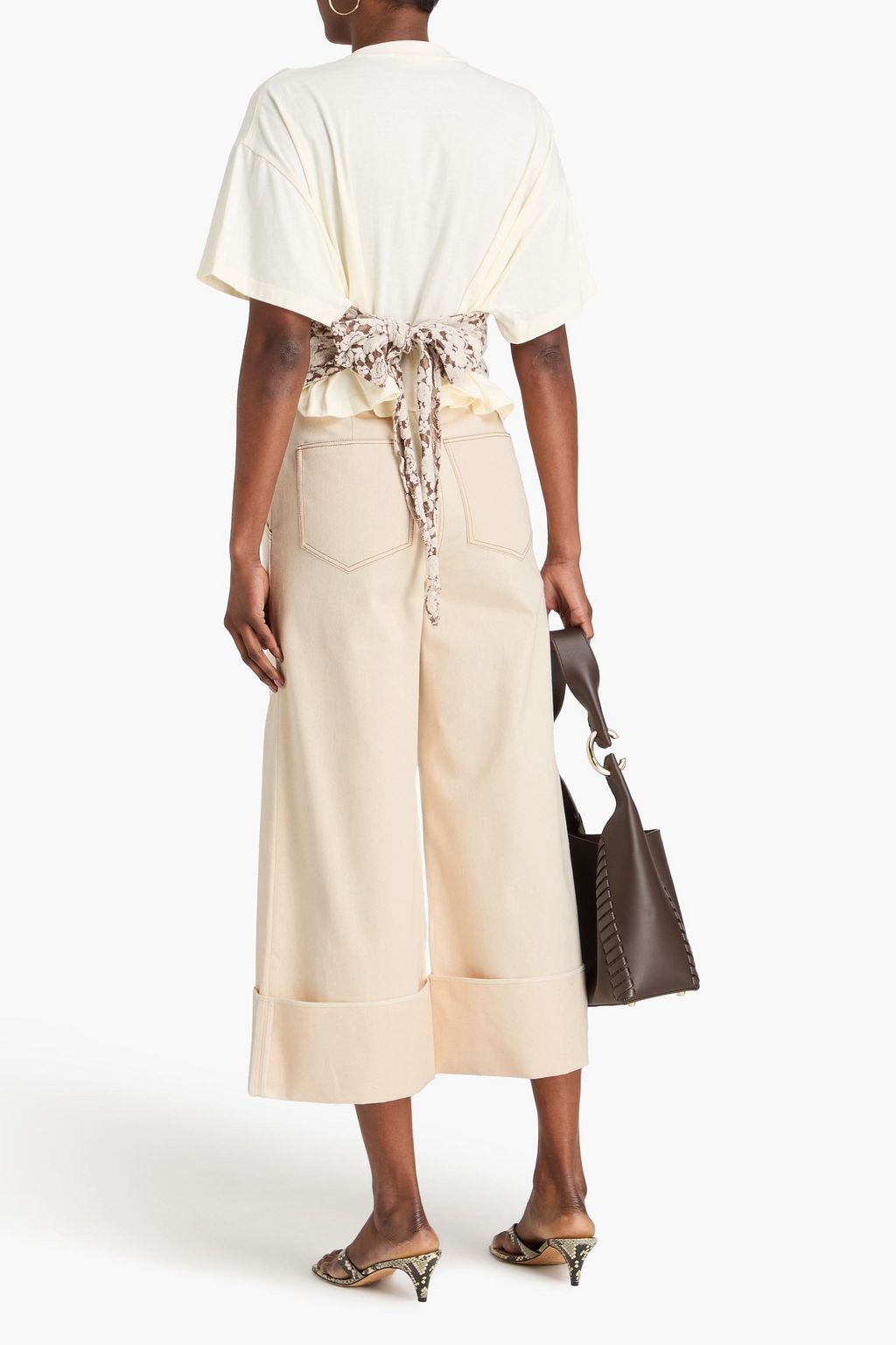 REJINA PYO Bailey cotton-twill wide-leg pants