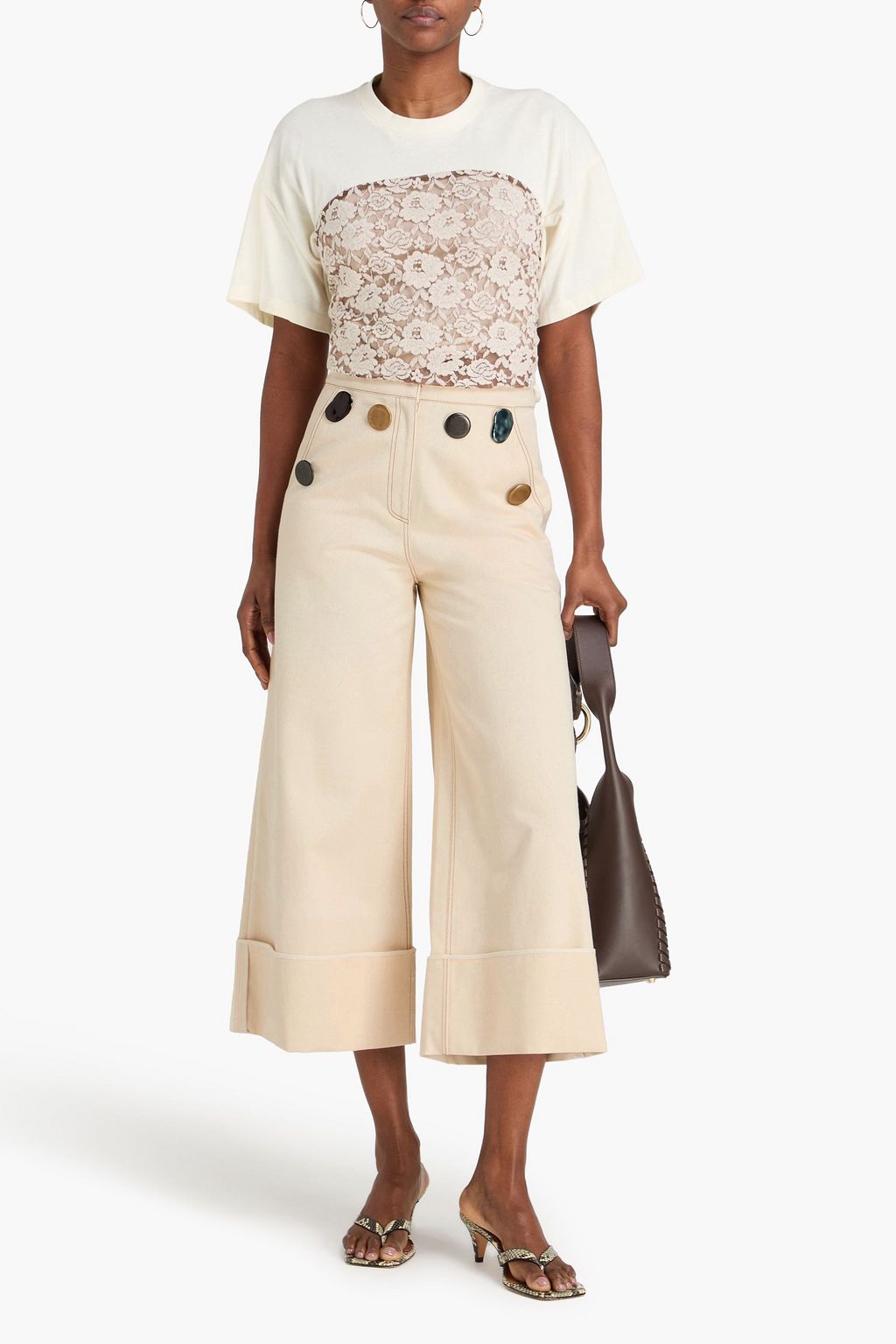 REJINA PYO Bailey cotton-twill wide-leg pants