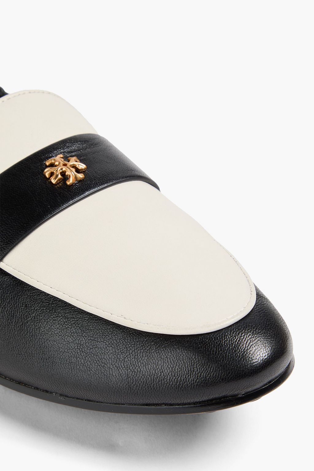 TORY BURCH Leather collapsible-heel loafers