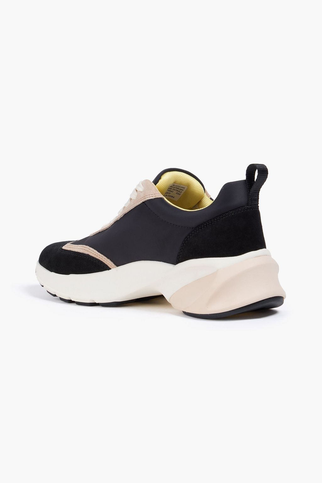 TORY BURCH حذاء سنيكرز "جود لاك" من جلد السويد والقماش العازل