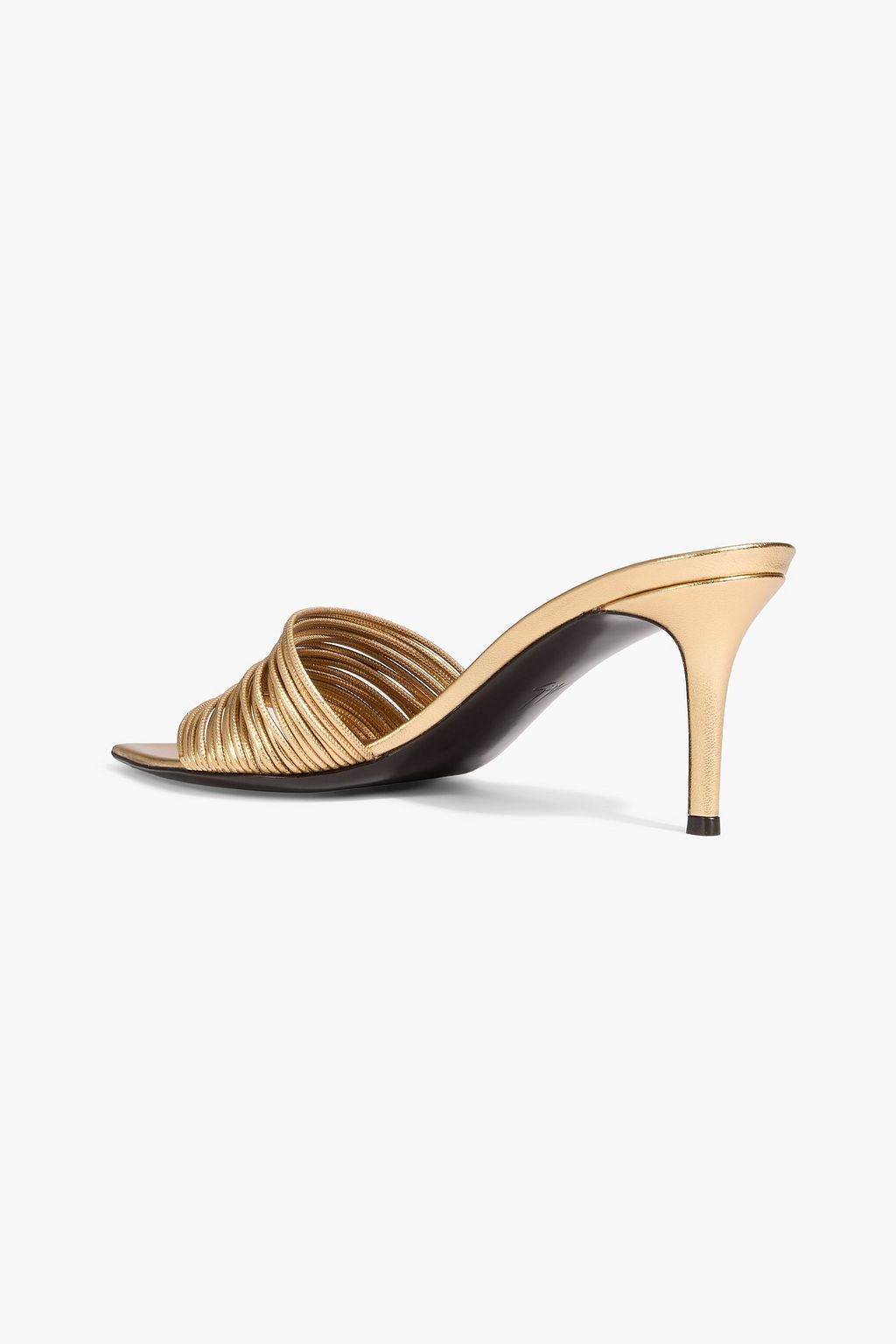GIUSEPPE ZANOTTI Intriigo Clio 70 metallic leather mules