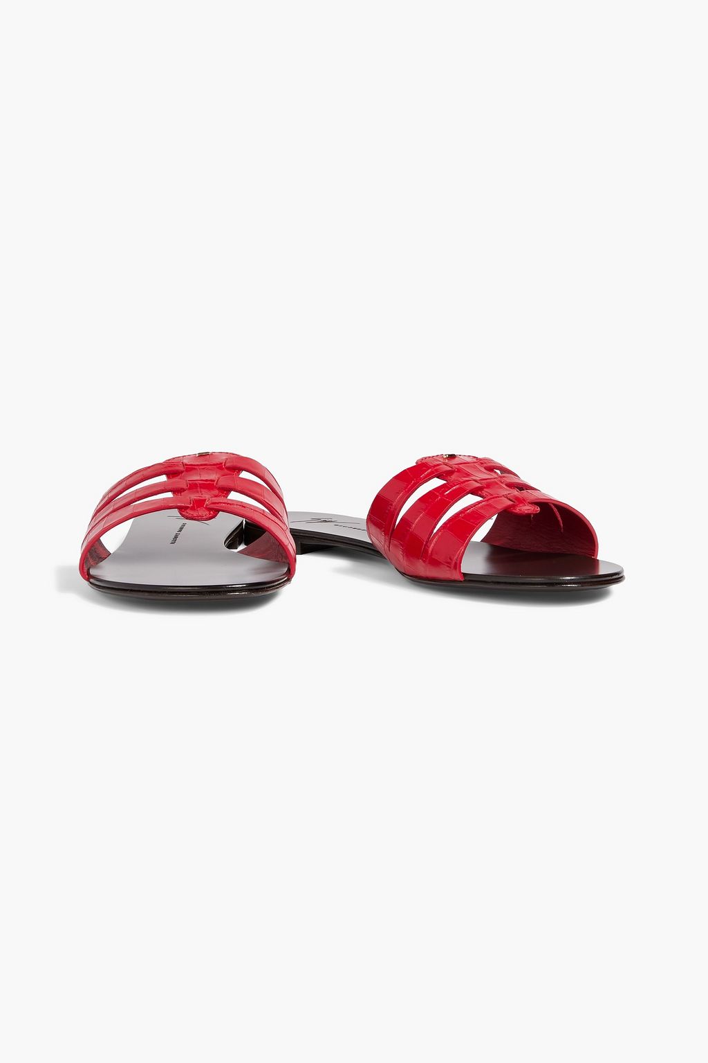 GIUSEPPE ZANOTTI Adheline leather slides | THE OUTNET