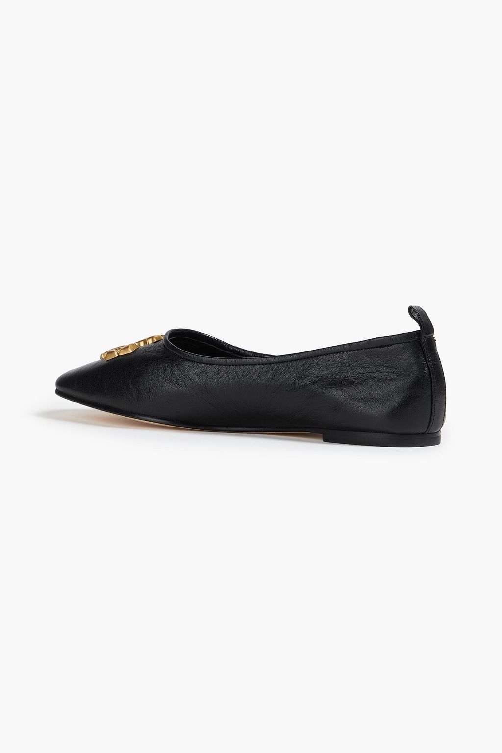 TORY BURCH Eleanor embellished leather ballet flats