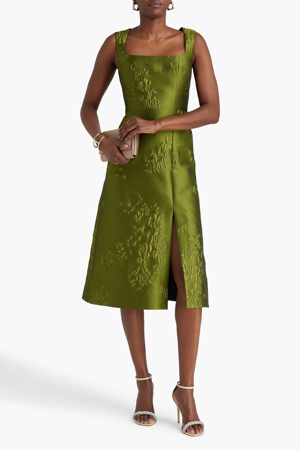 EMILIA WICKSTEAD Pinah cloqué midi dress