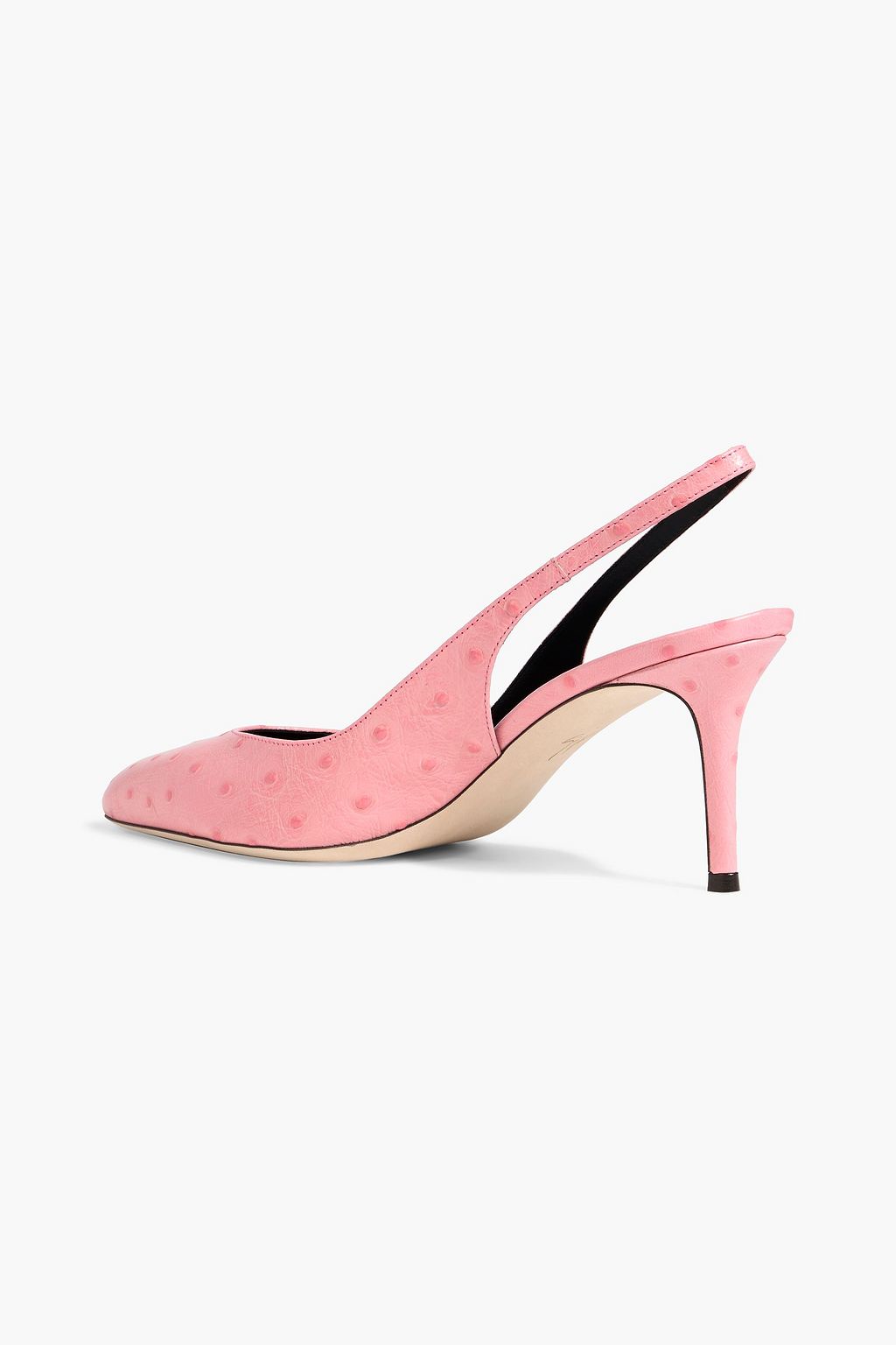 GIUSEPPE ZANOTTI Rachyl 70 ostrich-effect leather slingback pumps