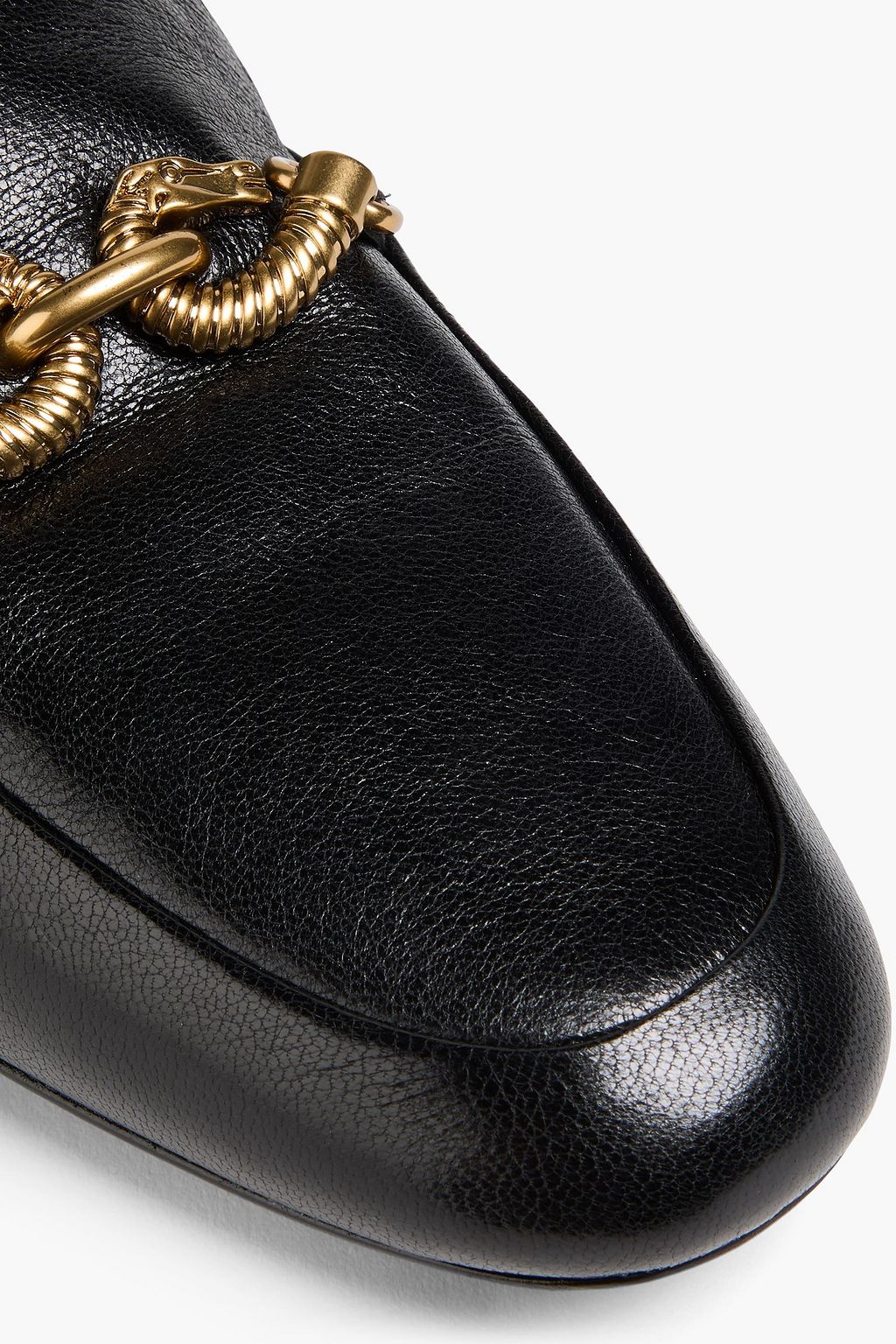 TORY BURCH Jessa embellished leather slippers