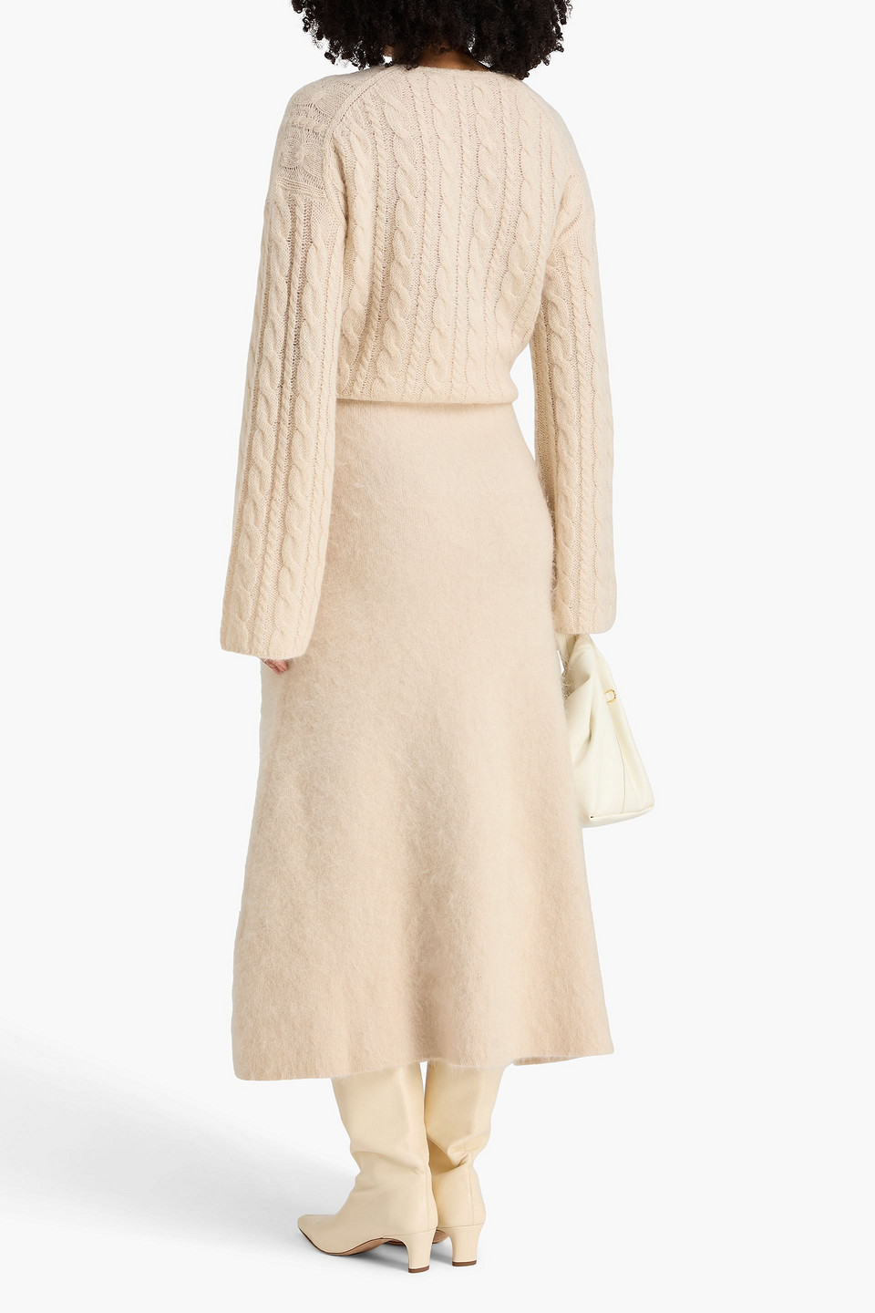  By Malene Birger - Wool-blend Midi Skirt - White - S 