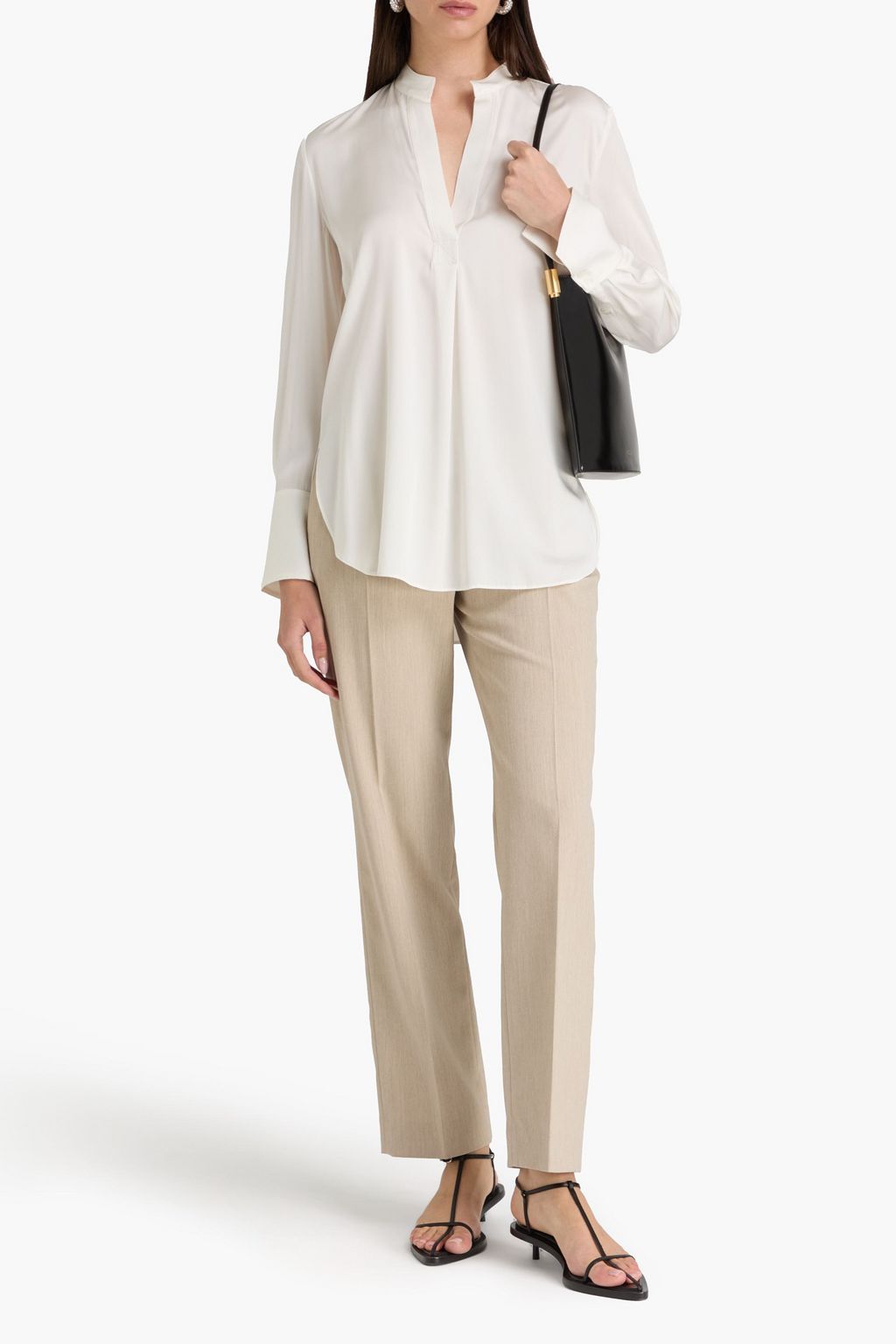 BY MALENE BIRGER Silk-blend satin top