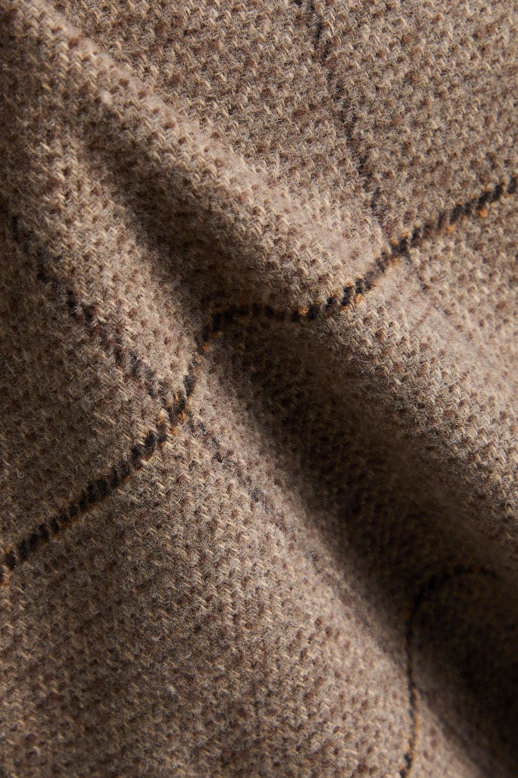 BY MALENE BIRGER تنورة قصيرة "فيستلينج" من التويد المصنوع من مزيج الصوف بنقشة مربعات