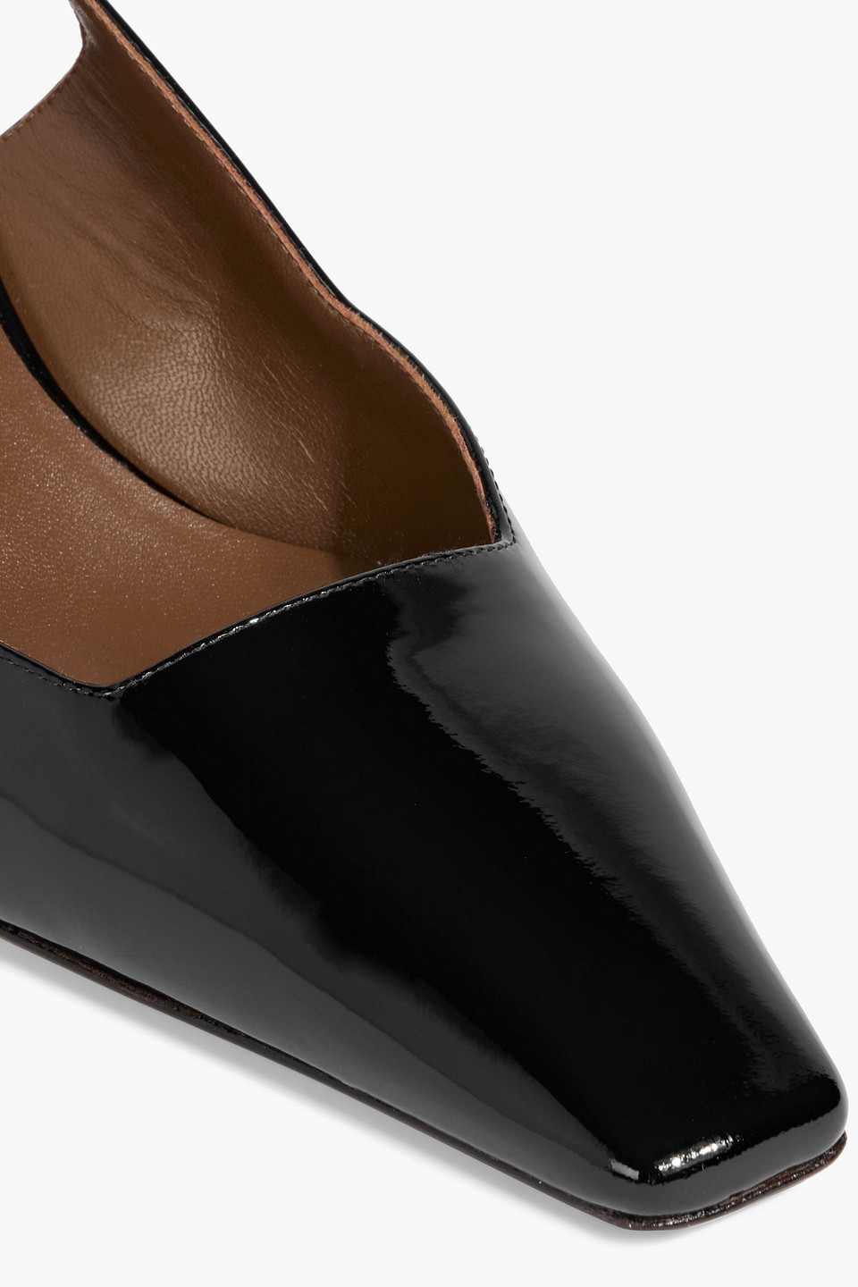 Giuseppe Zanotti Brendha 45 Patent-leather Slingback Pumps In Black