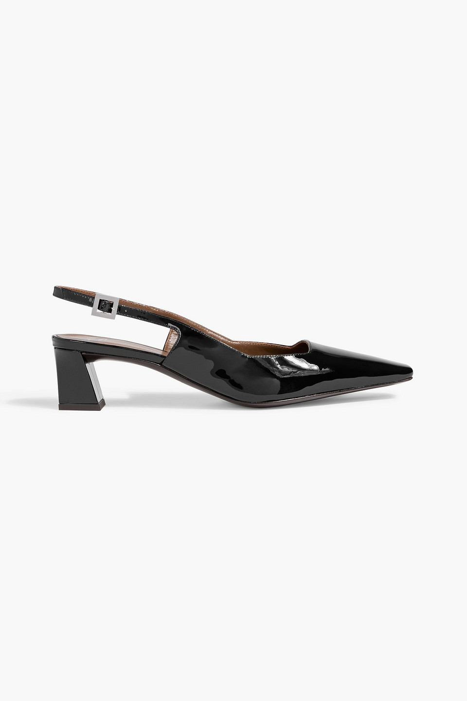 Giuseppe Zanotti Brendha 45 Patent-leather Slingback Pumps In Black