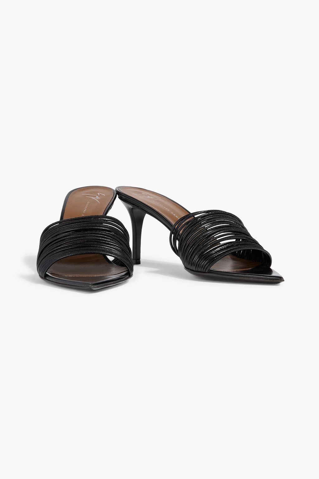コシュデュリ GIUSEPPE ZANOTTI Intriigo 70 leather mules | THE OUTNET