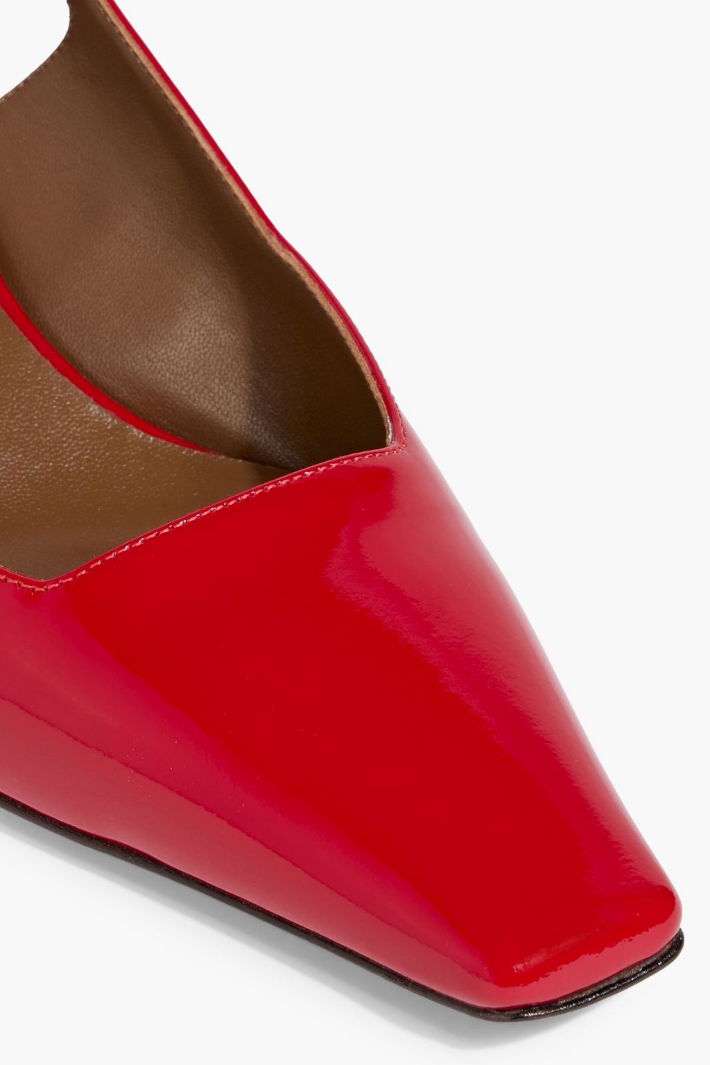 GIUSEPPE ZANOTTI Brendha 45 patent-leather slingback pumps